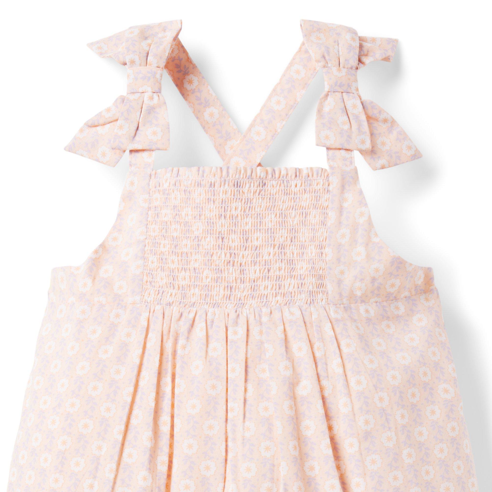 Baby Floral Smocked Romper image number 2