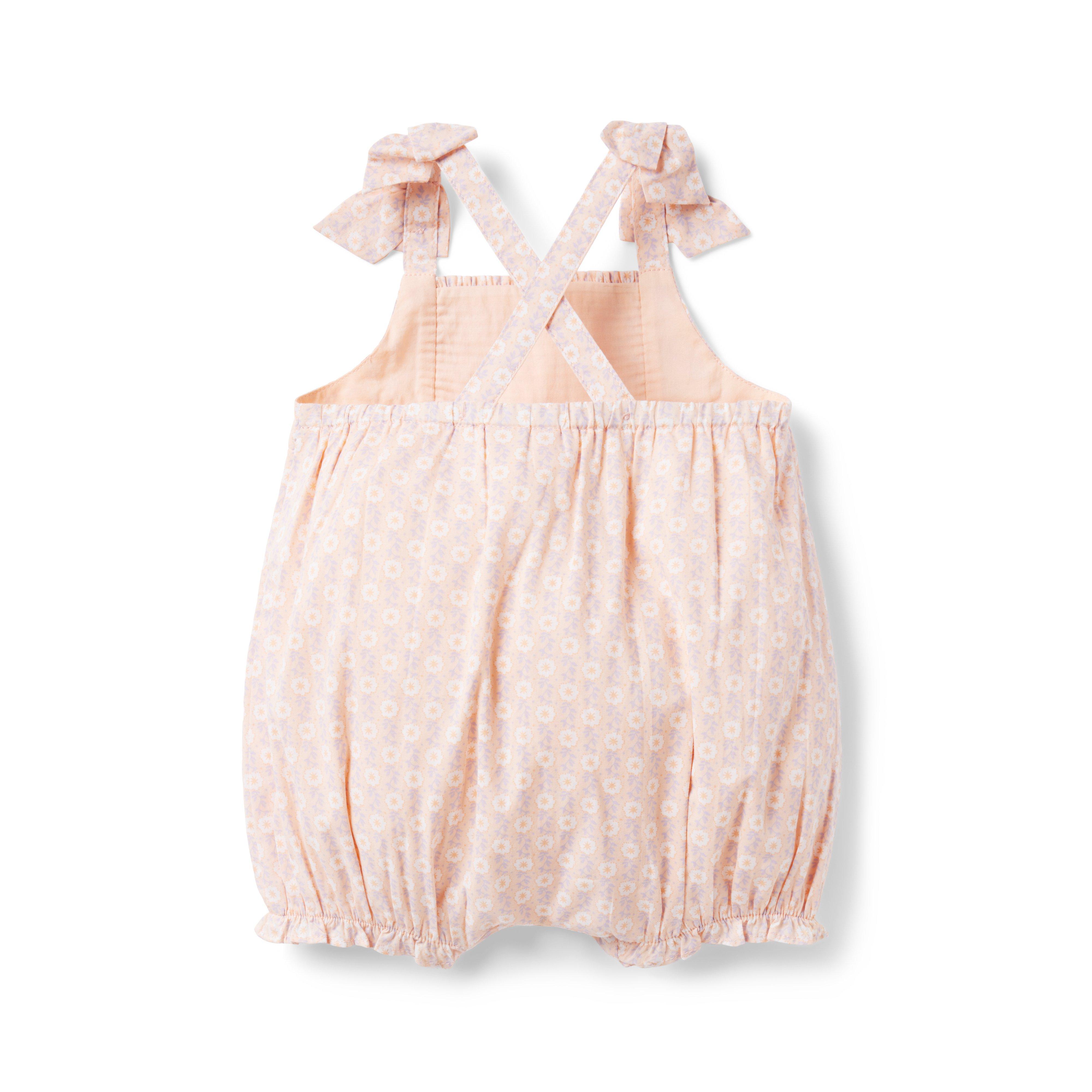 Baby Floral Smocked Romper image number 1