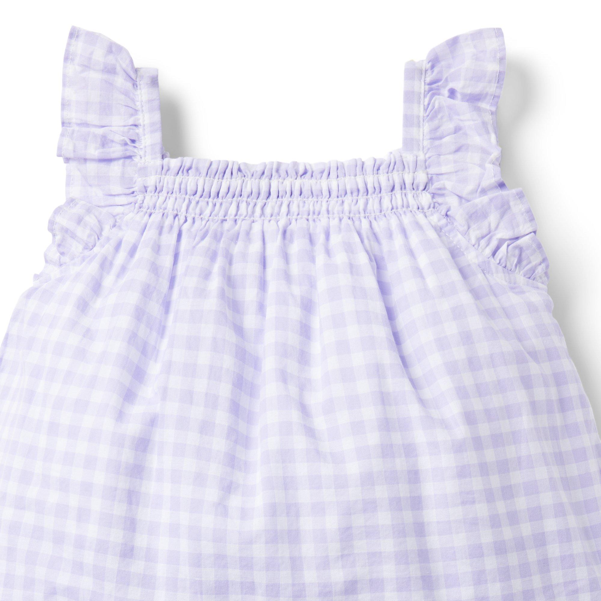 Baby Gingham Ruffle Romper image number 3