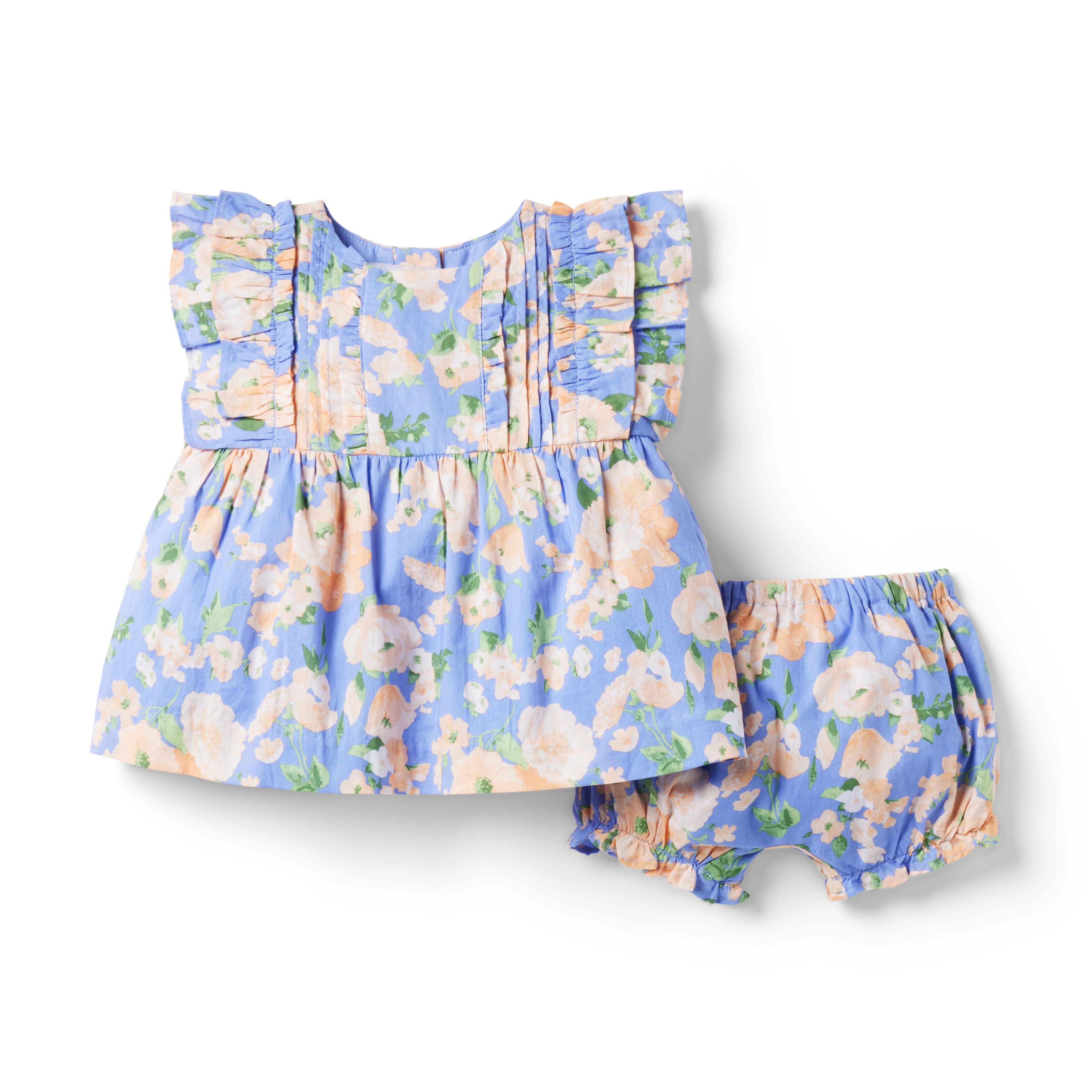 Baby Floral Ruffle Matching Set image number 0