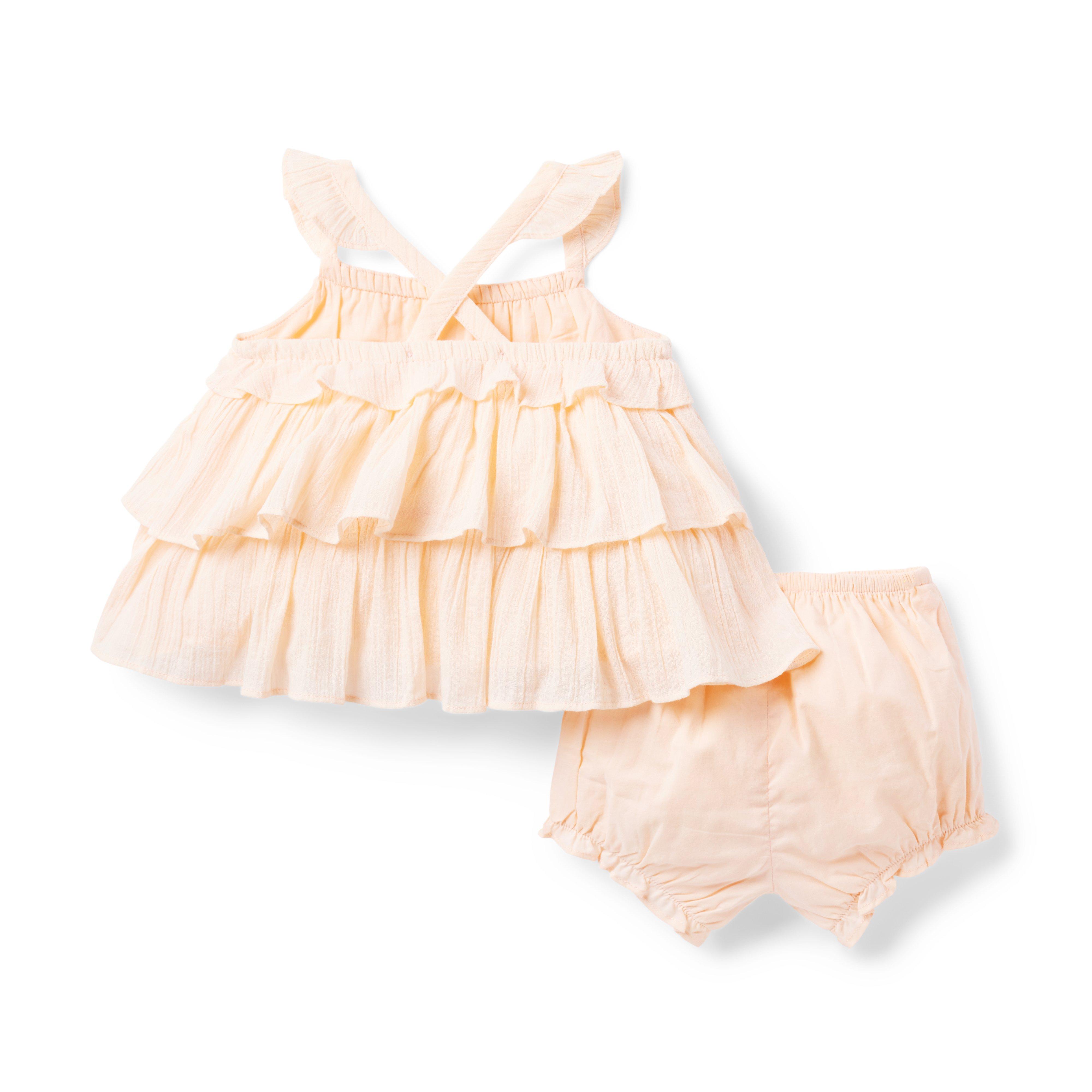 Baby Tiered Ruffle Gauze Matching Set image number 1