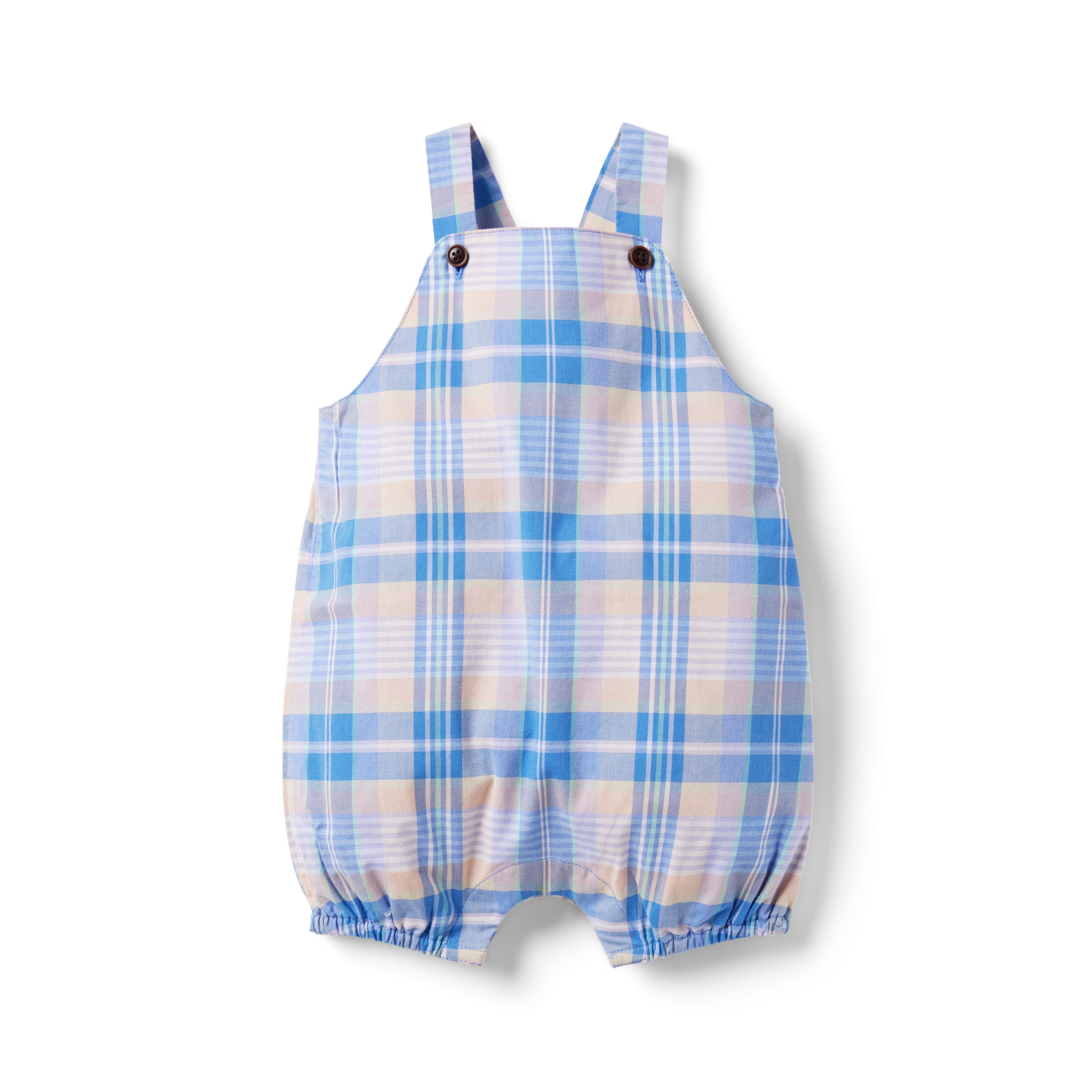 Baby Madras Plaid Overall image number 0