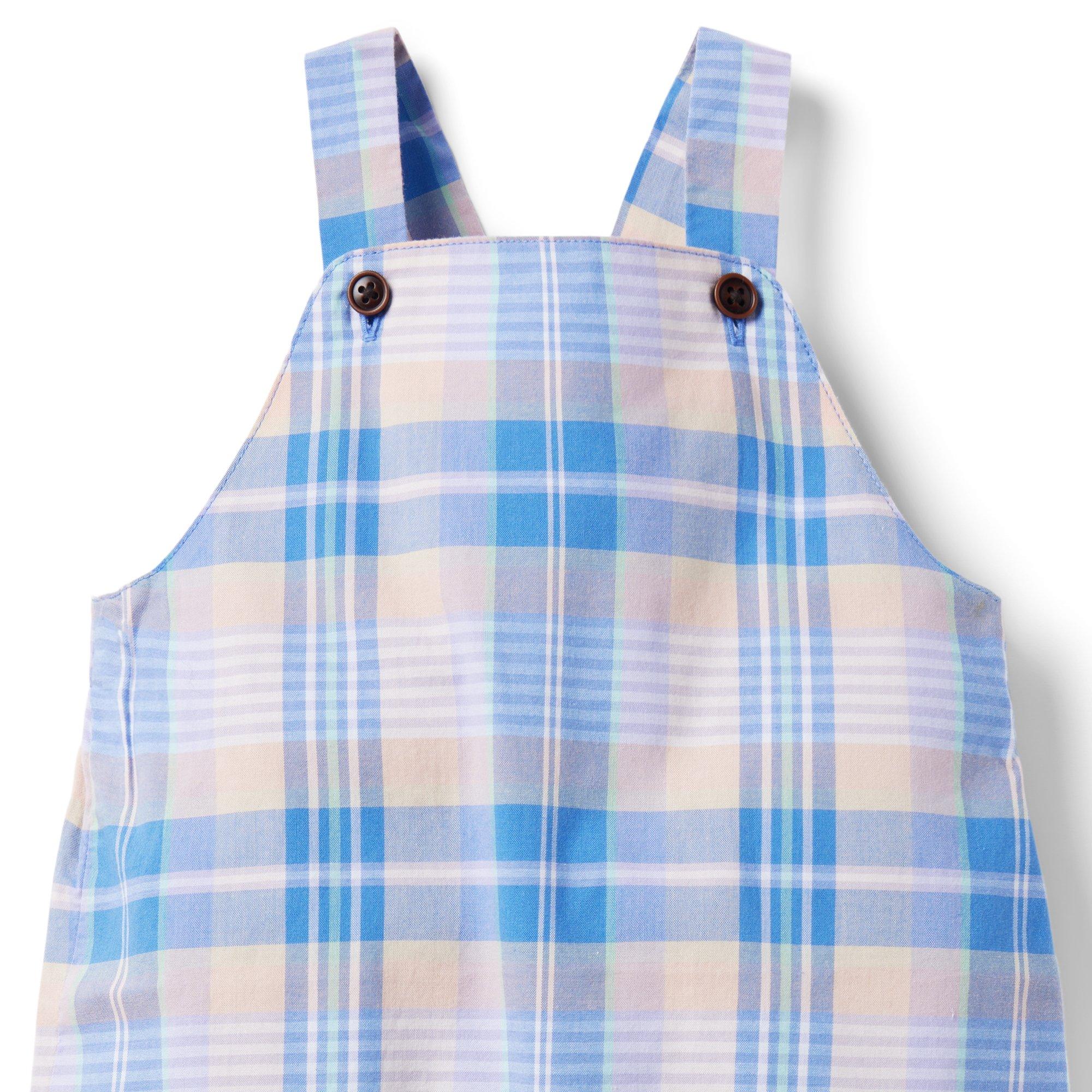 Baby Madras Plaid Overall image number 2