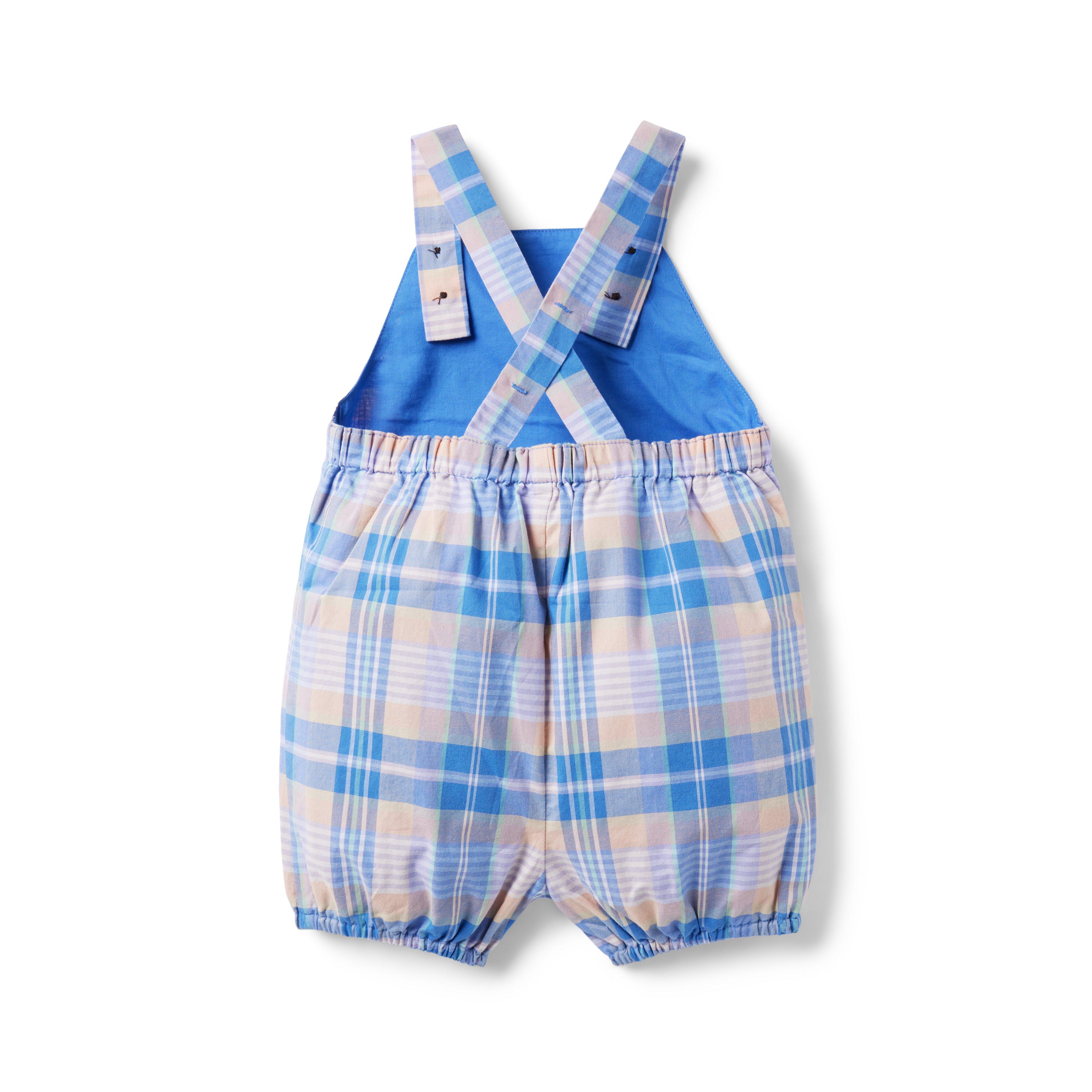 Baby Madras Plaid Overall image number 1