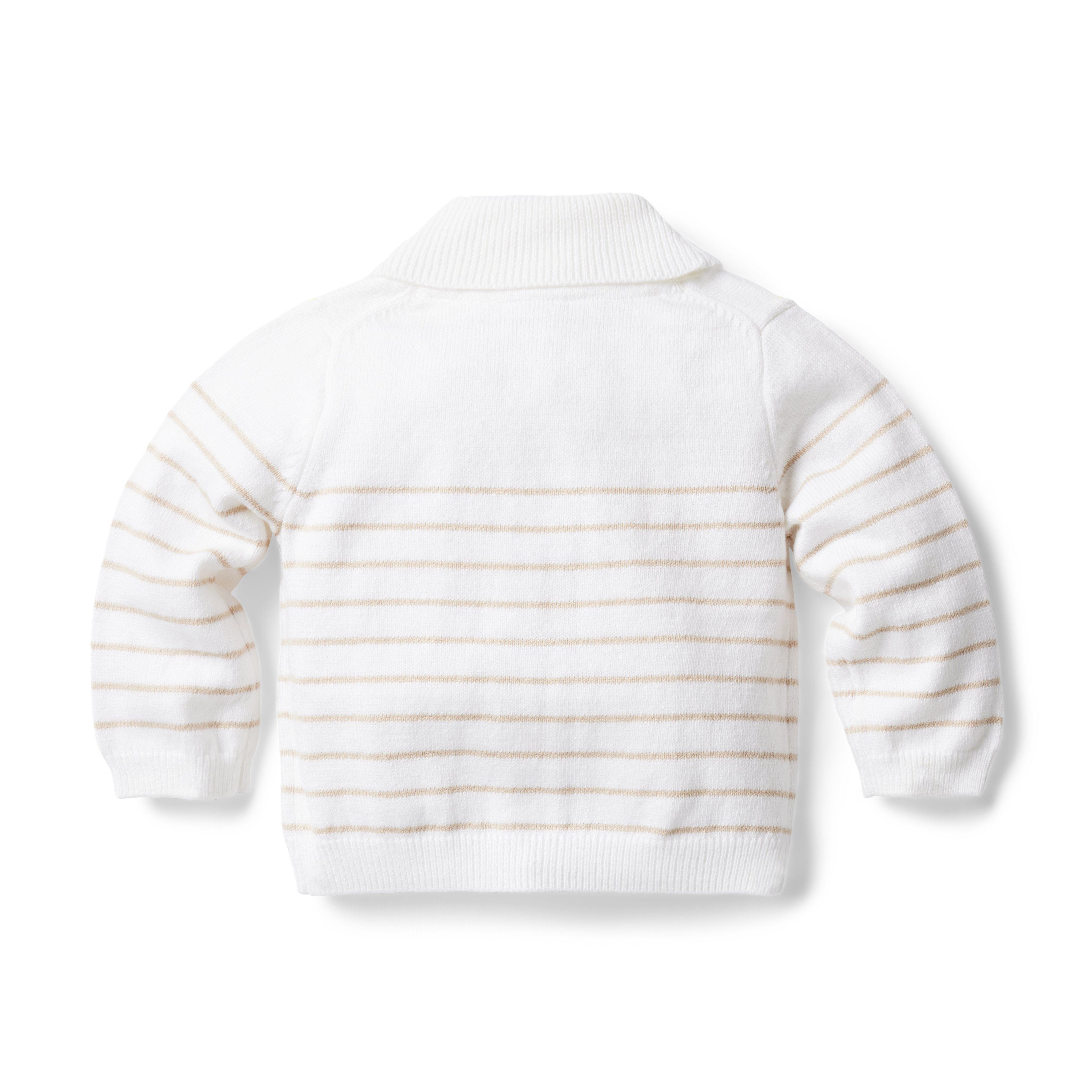 Baby Striped Shawl Collar Cardigan image number 1
