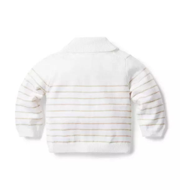 Baby Striped Shawl Collar Cardigan image number 1