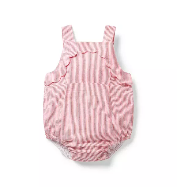 Baby Striped Linen-Cotton Romper