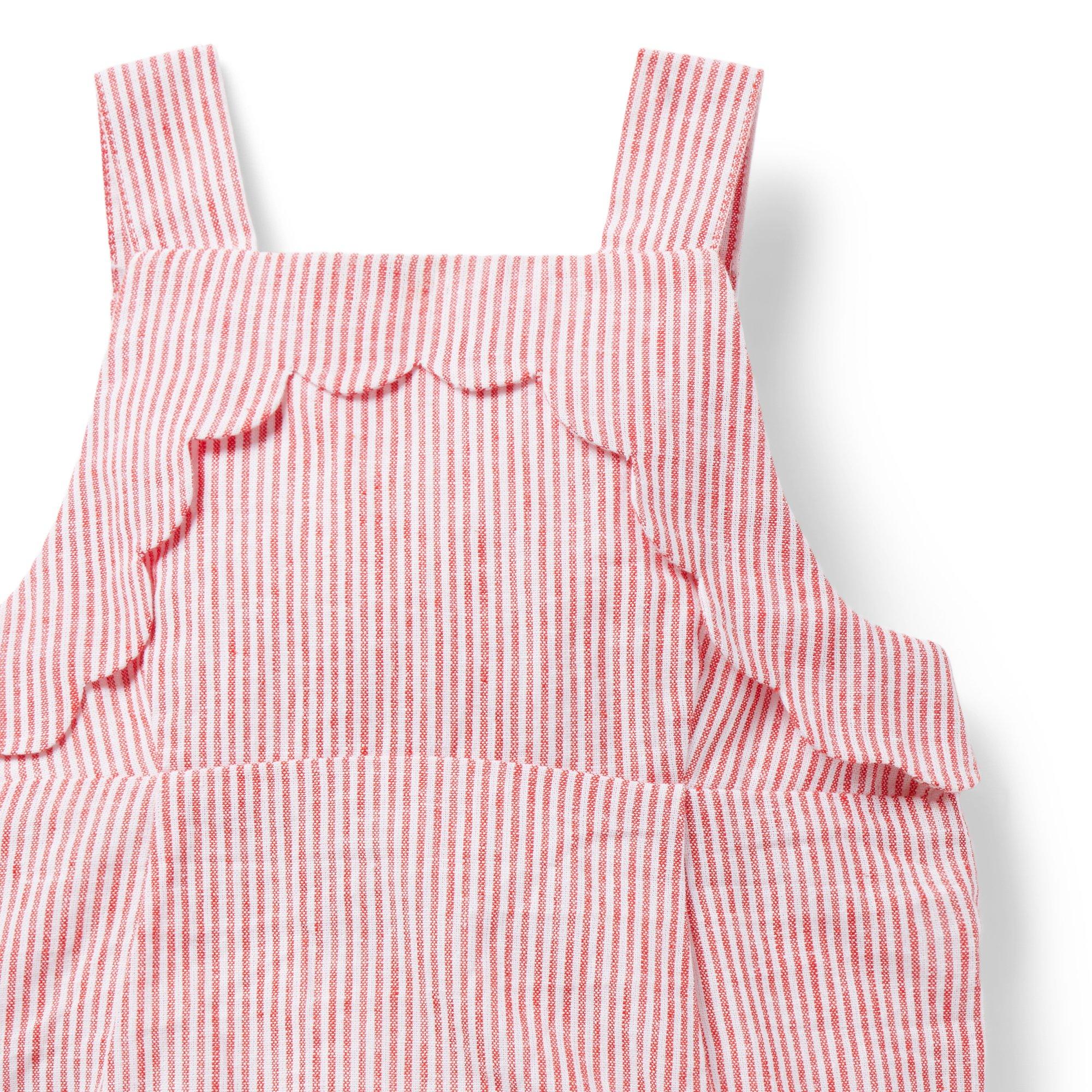 Baby Striped Linen-Cotton Romper image number 1