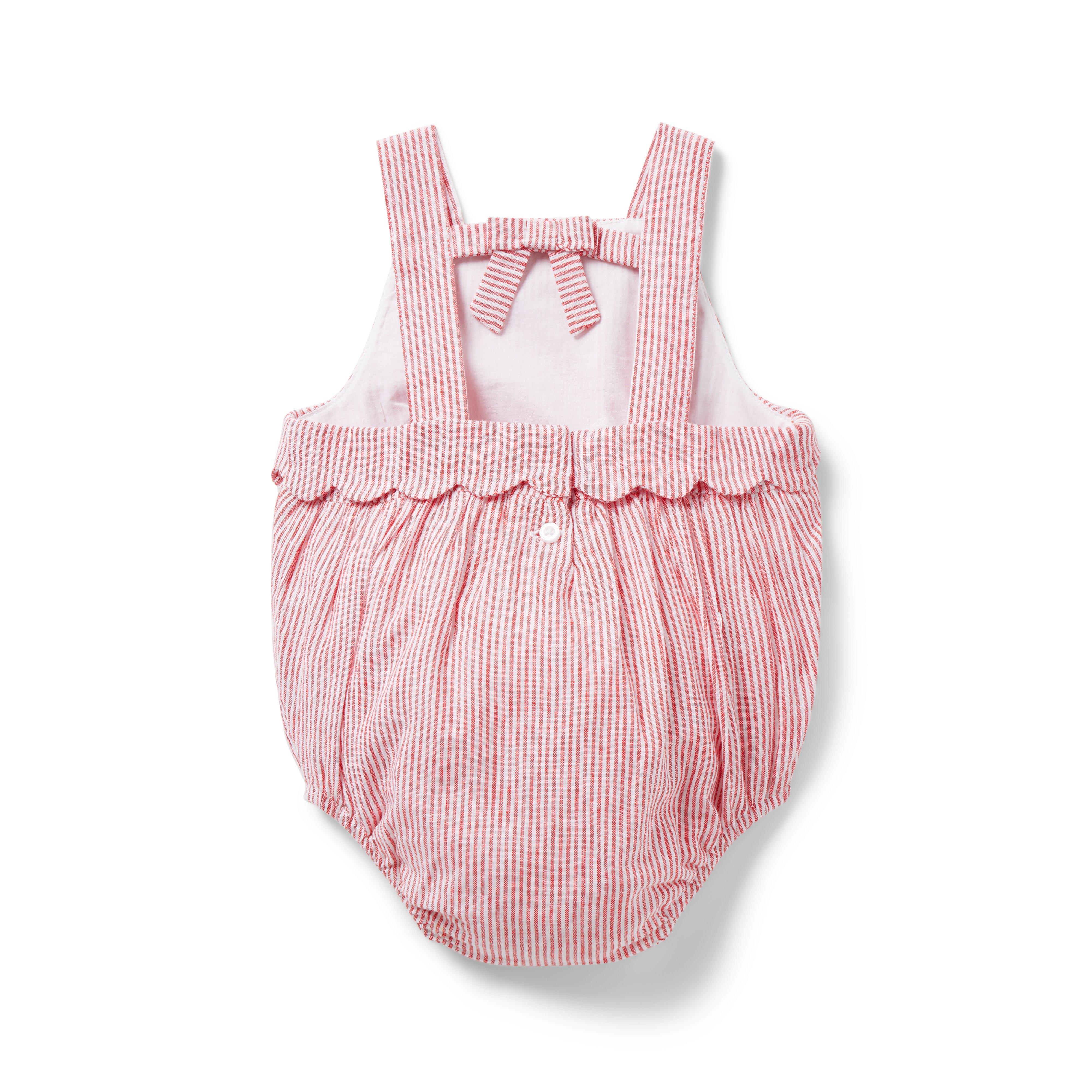 Baby Striped Linen-Cotton Romper image number 2