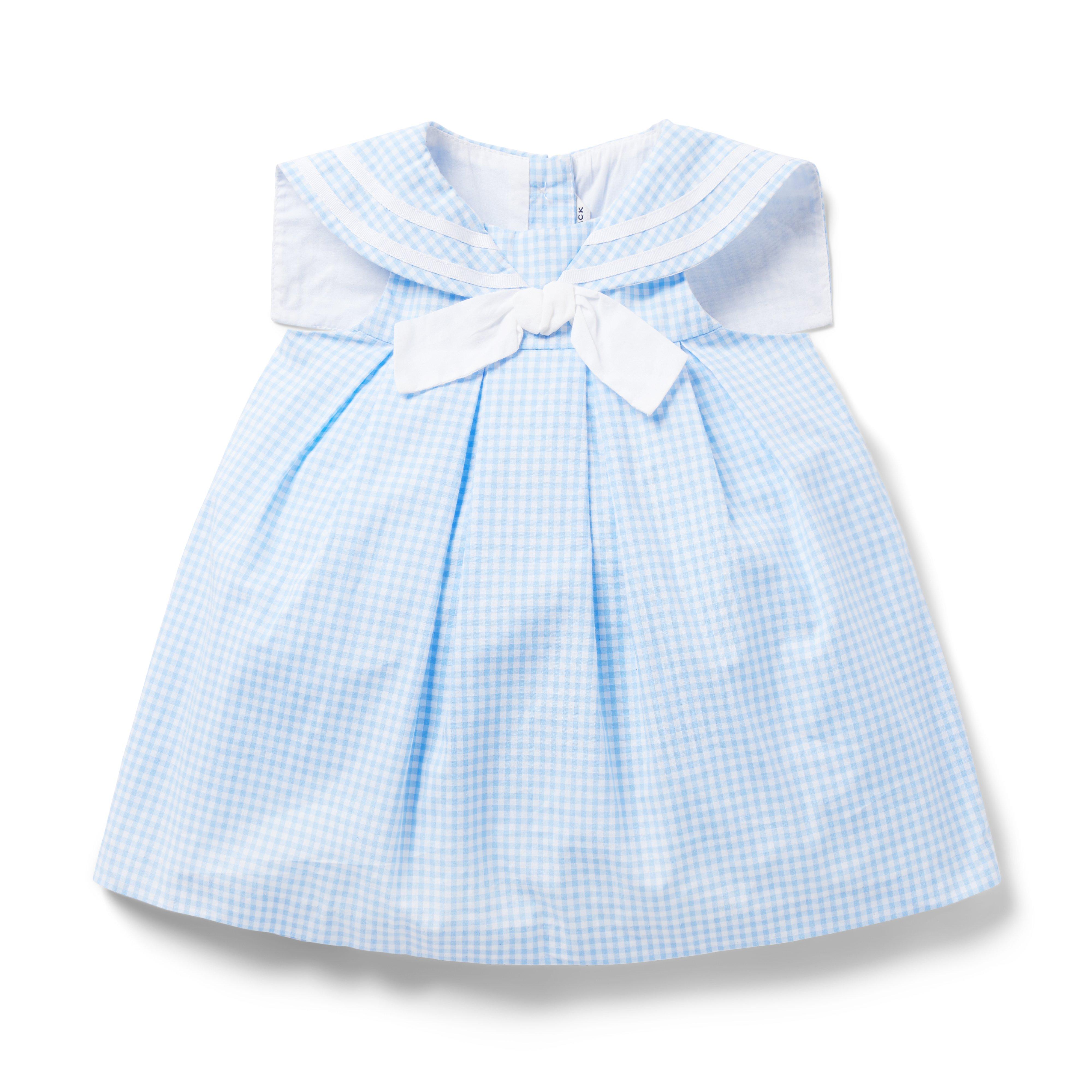 The Gingham Sailor Baby Dress image number 0