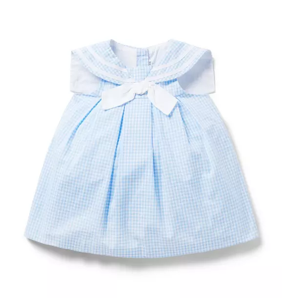 The Gingham Sailor Baby Dress