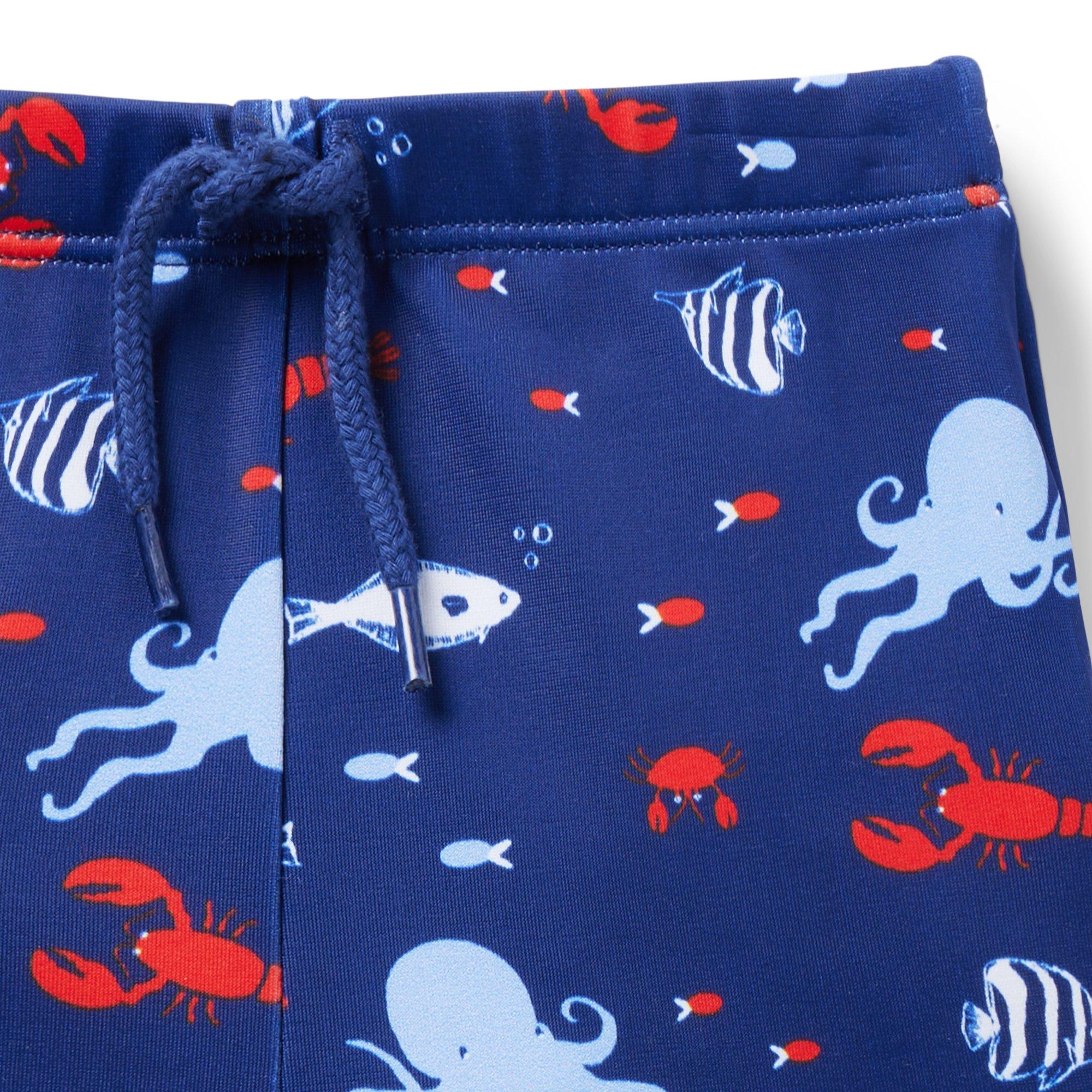 Baby Recycled Ocean Animals Swim Short image number 1