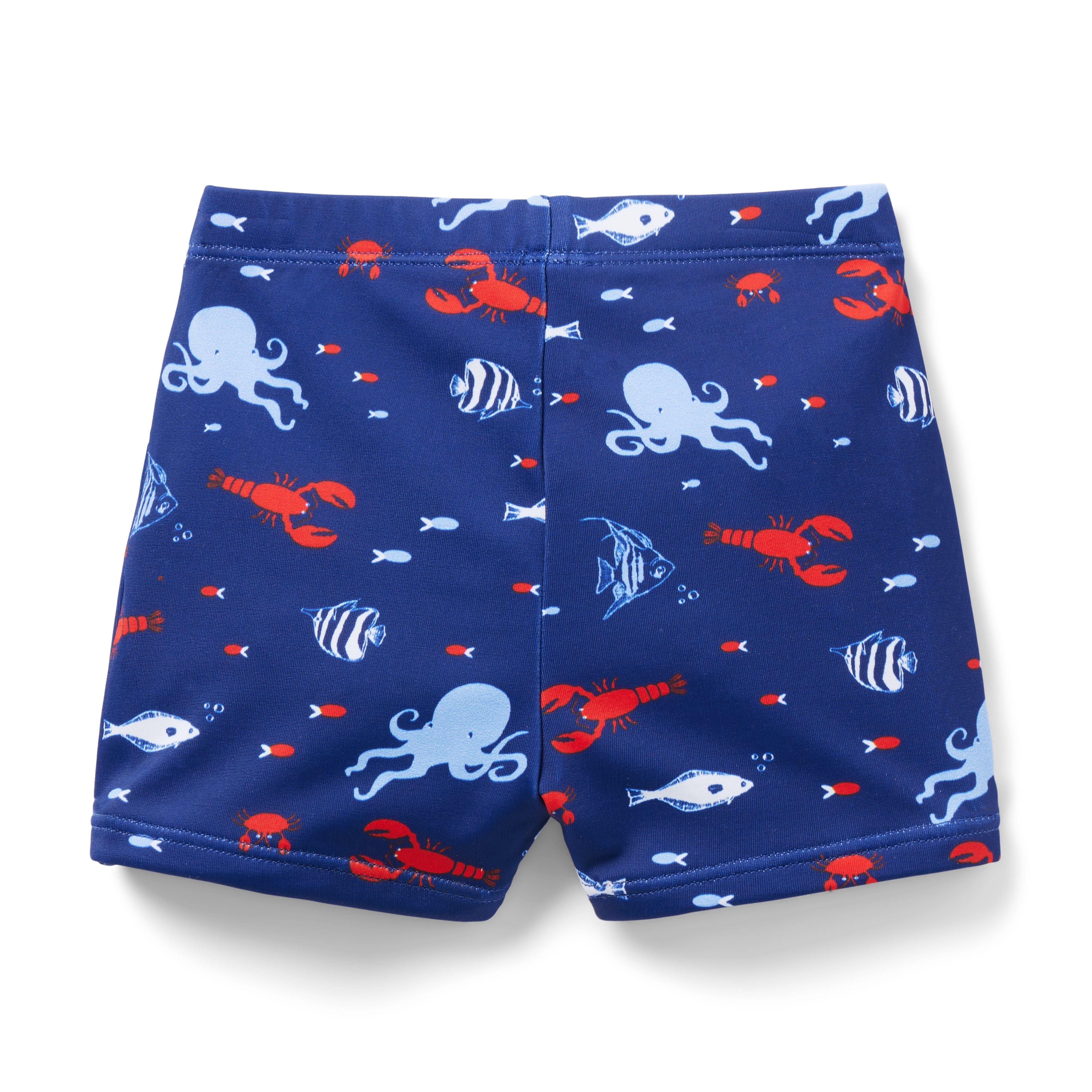 Baby Recycled Ocean Animals Swim Short image number 2