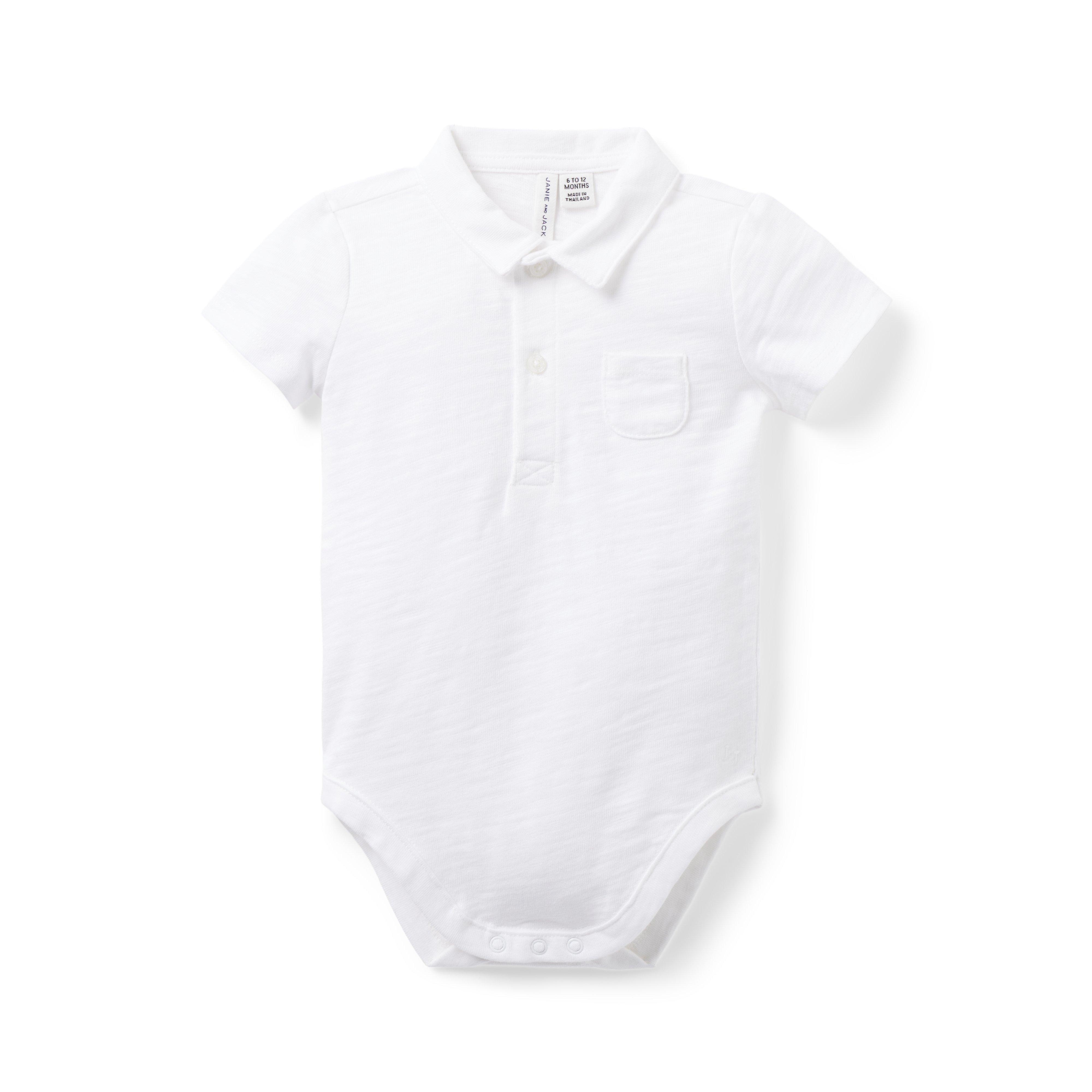 The Slub Polo Baby Bodysuit