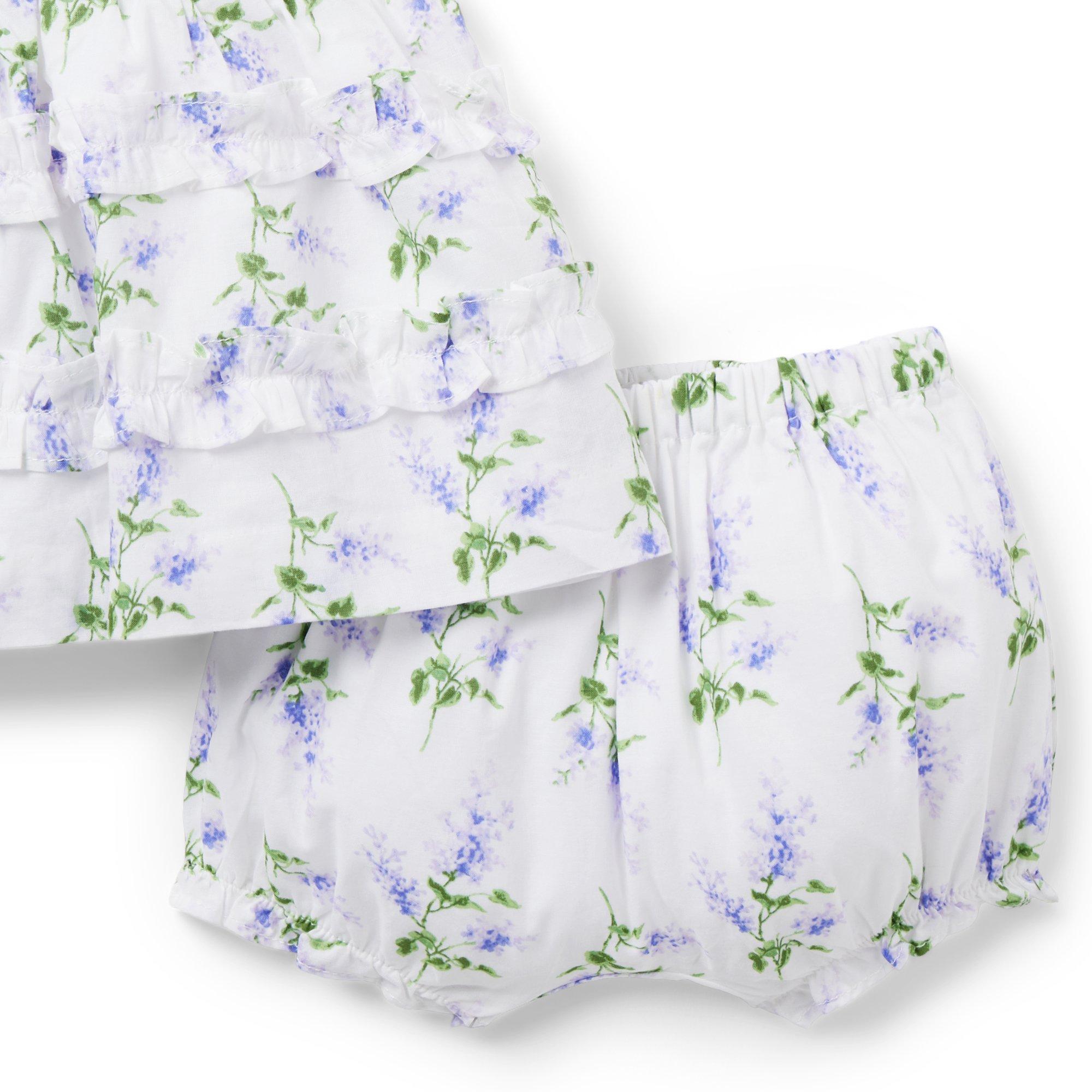 The Emily Floral Smocked Baby Set image number 3