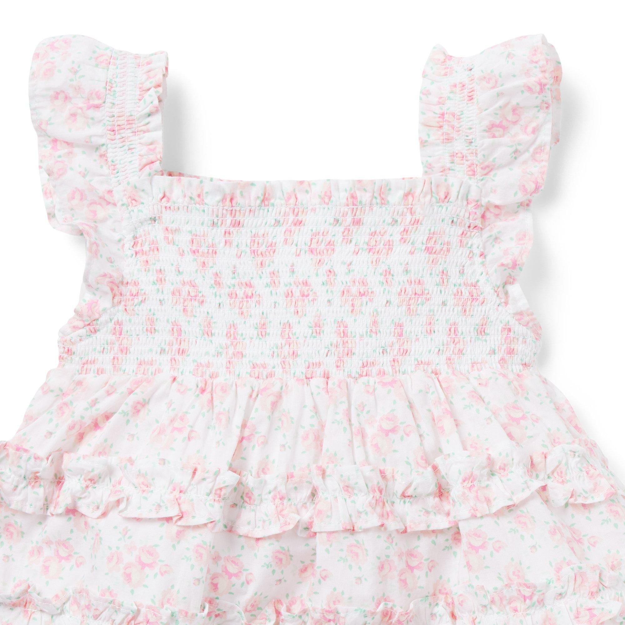 The Emily Floral Smocked Baby Set image number 2