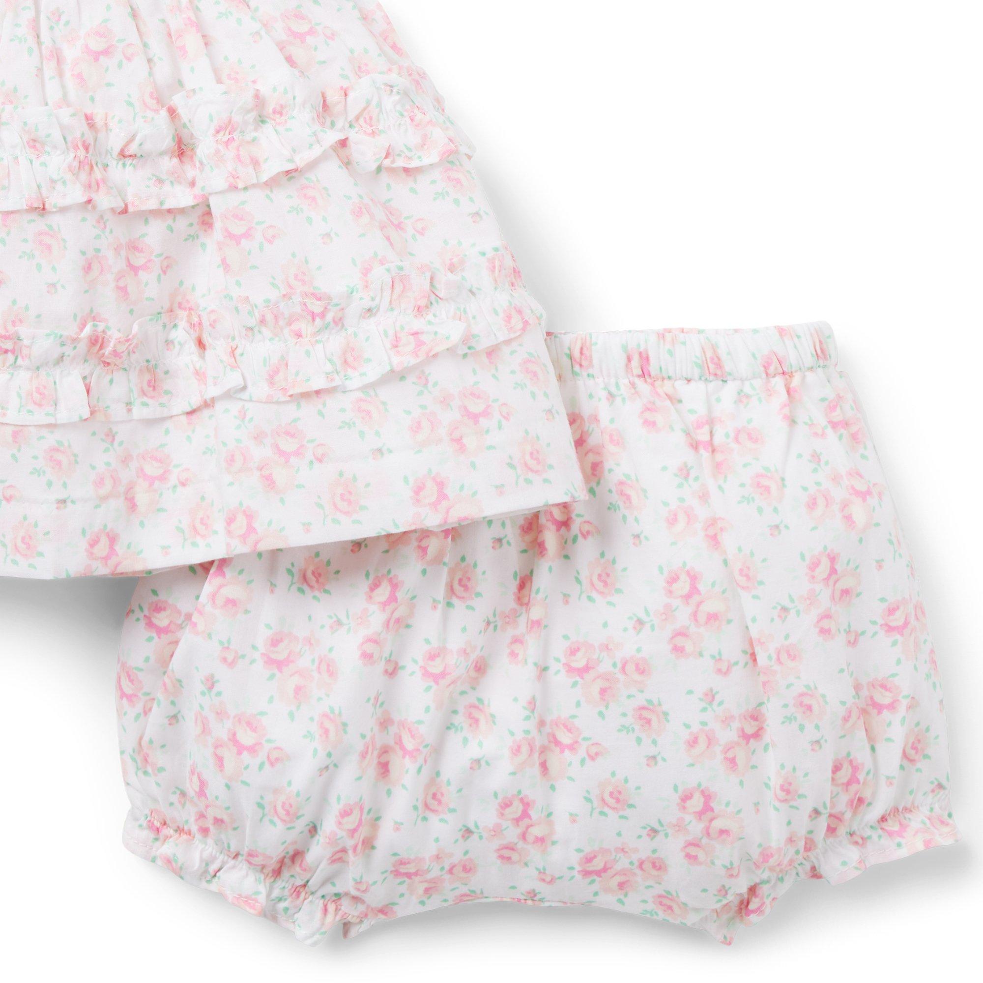The Emily Floral Smocked Baby Set image number 3