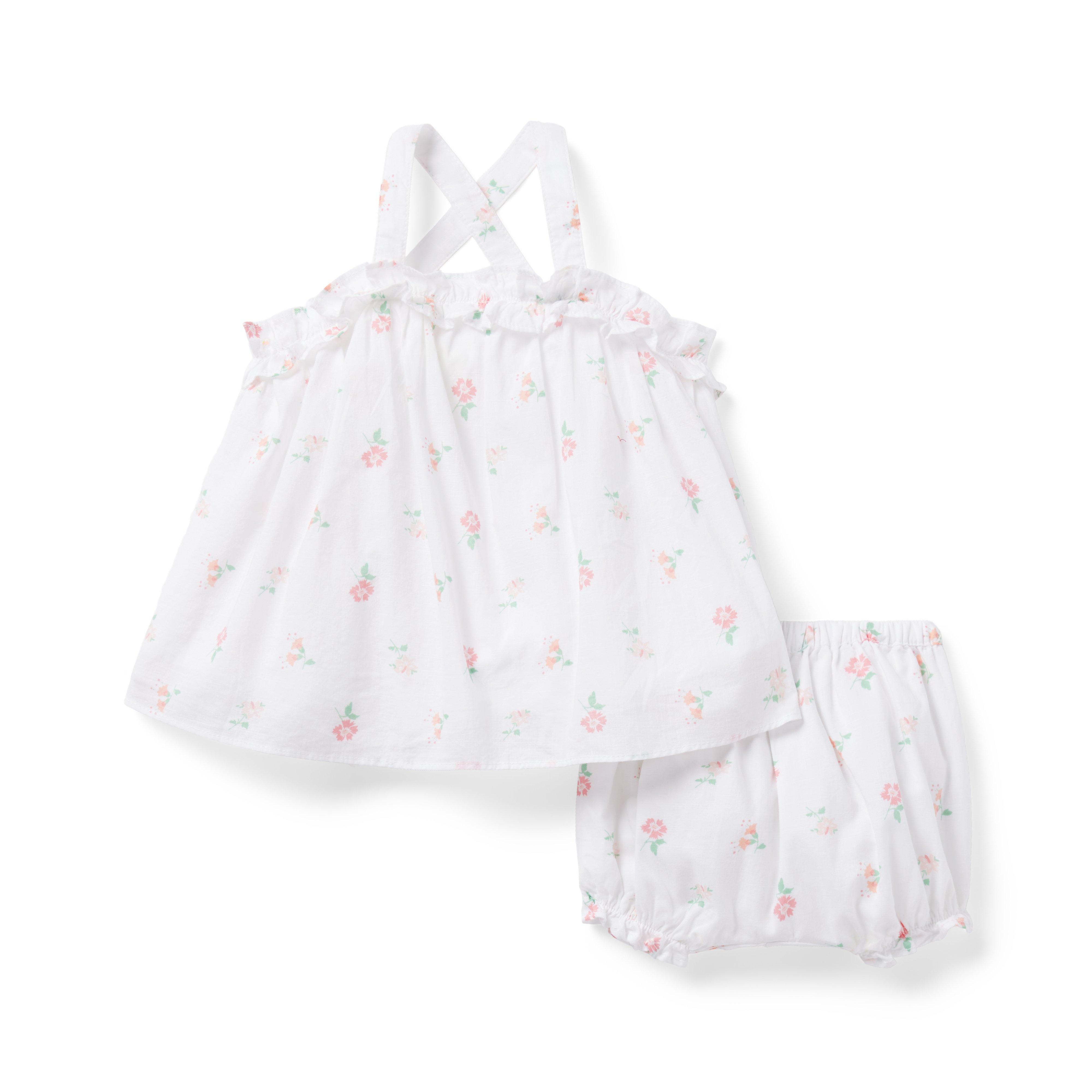 Baby Floral Ruffle Matching Set image number 0
