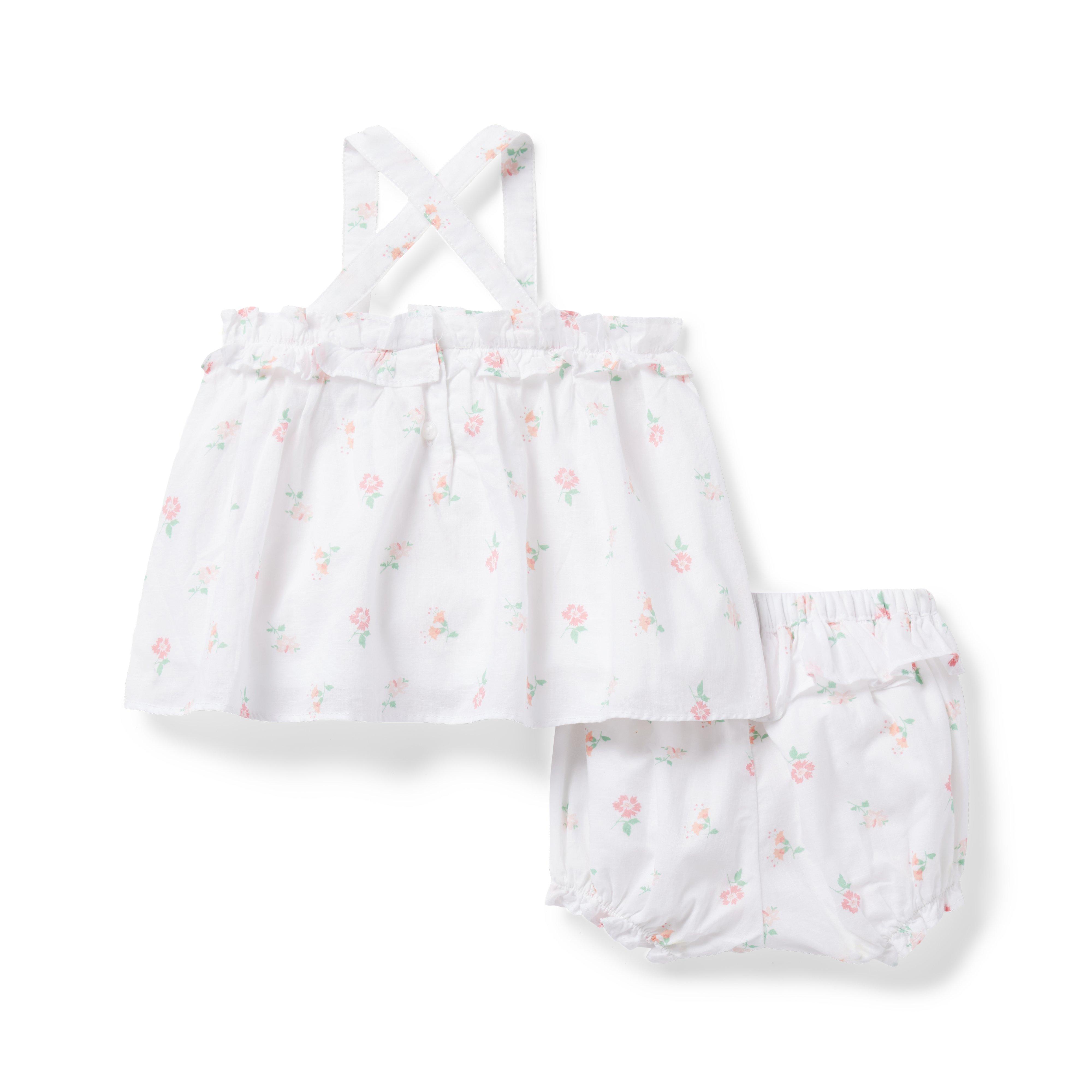Baby Floral Ruffle Matching Set image number 2