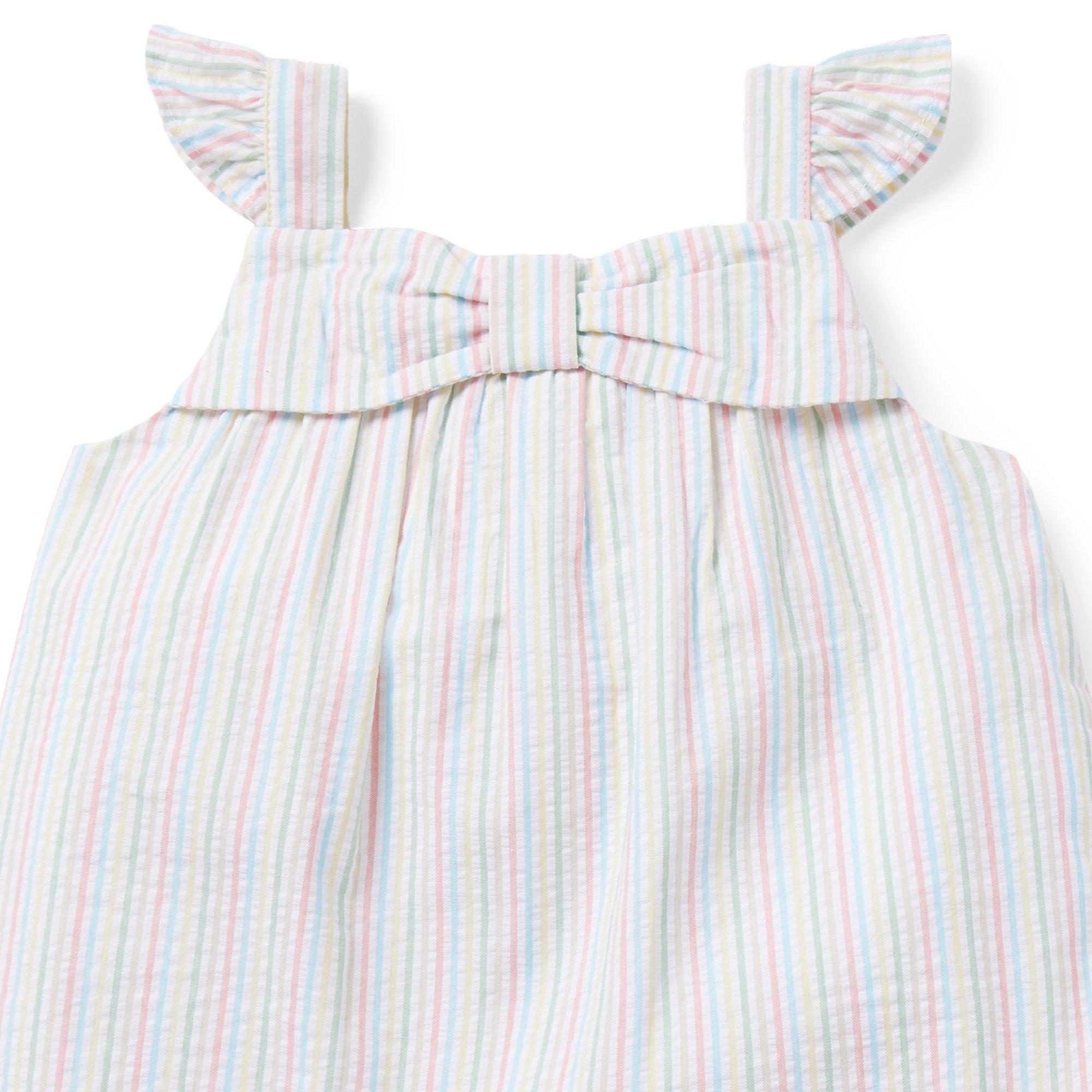 Baby Striped Seersucker Matching Set image number 1