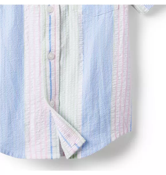 Striped Seersucker Shirt image number 3