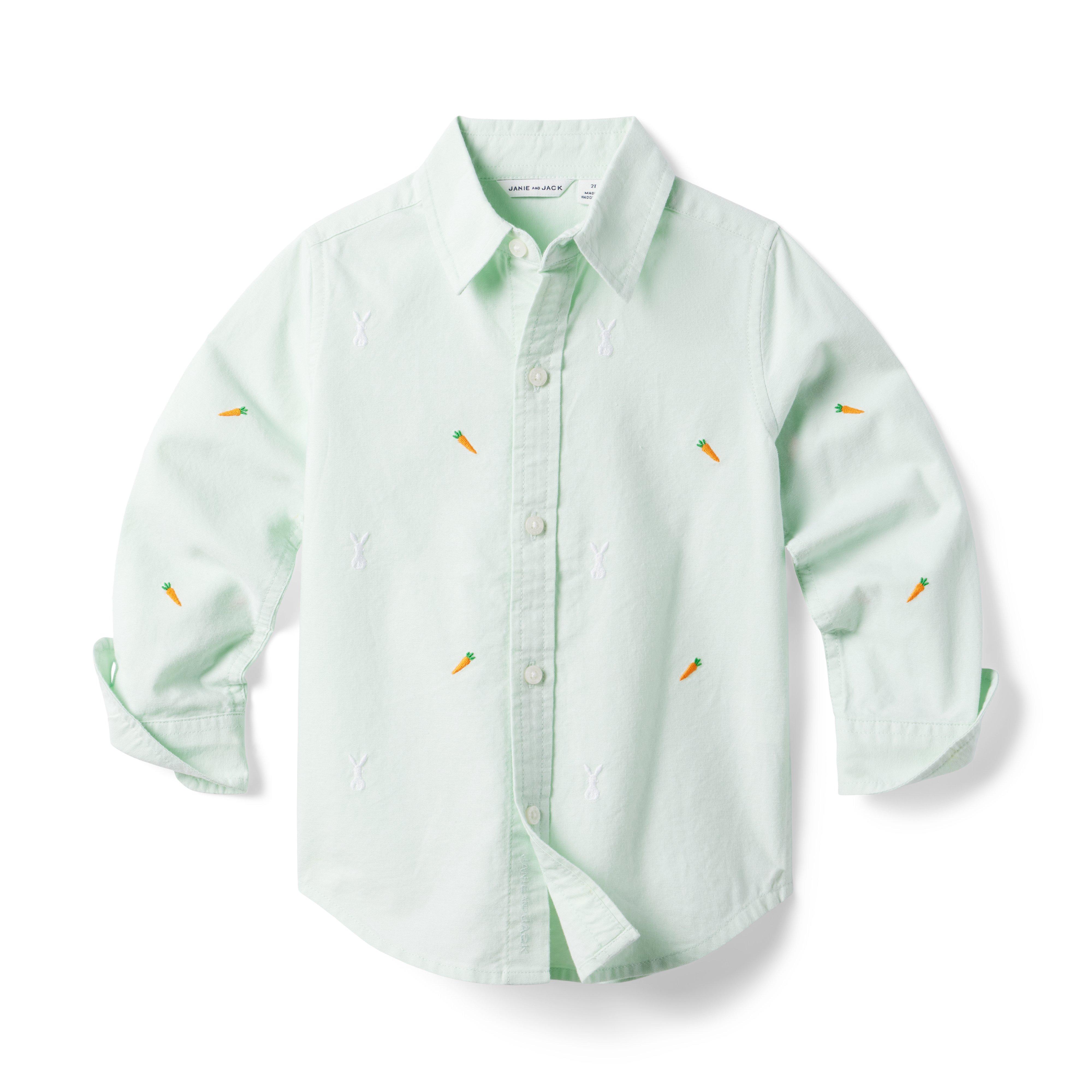 Embroidered Bunny Oxford Shirt