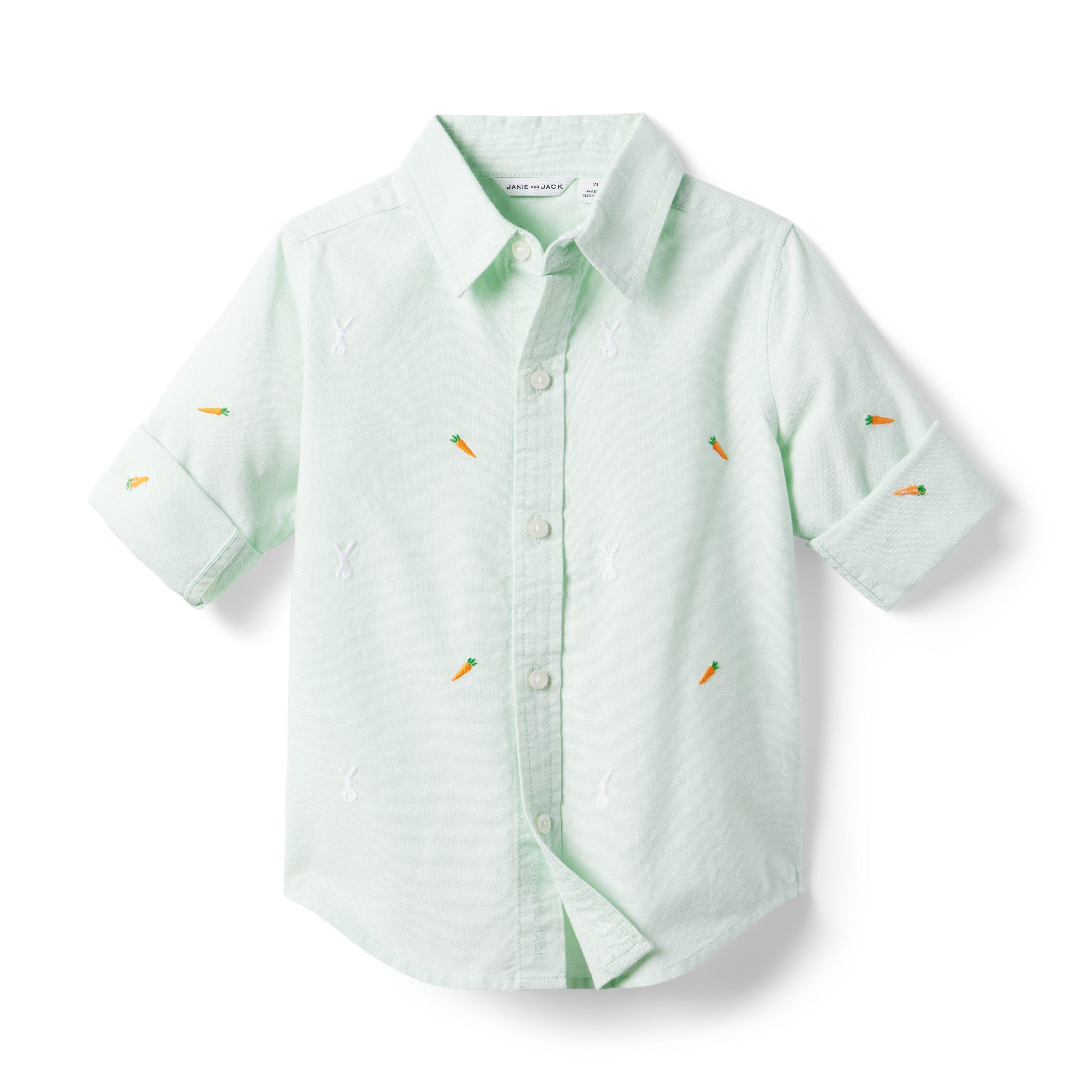 Embroidered Bunny Oxford Shirt image number 2