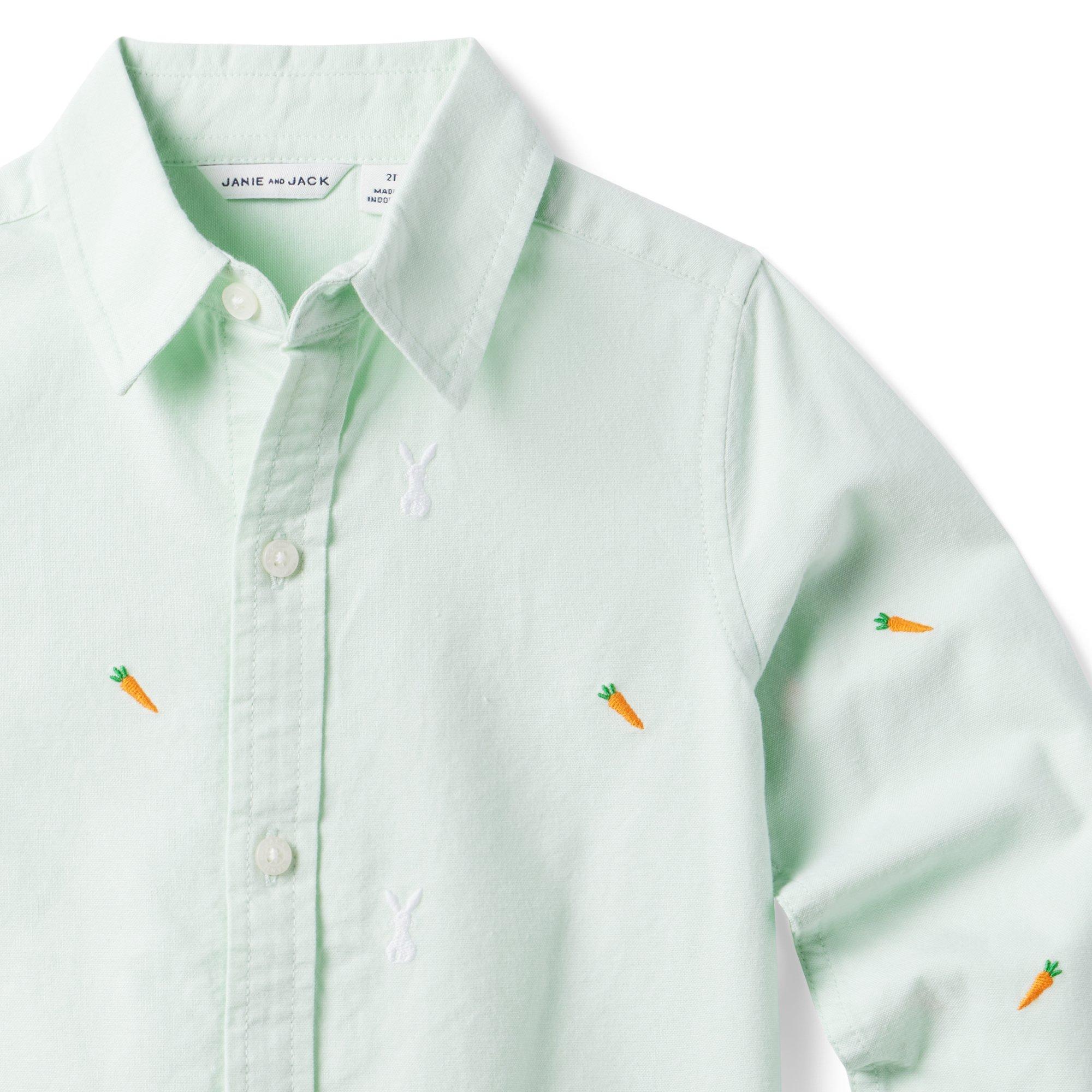Embroidered Bunny Oxford Shirt image number 3