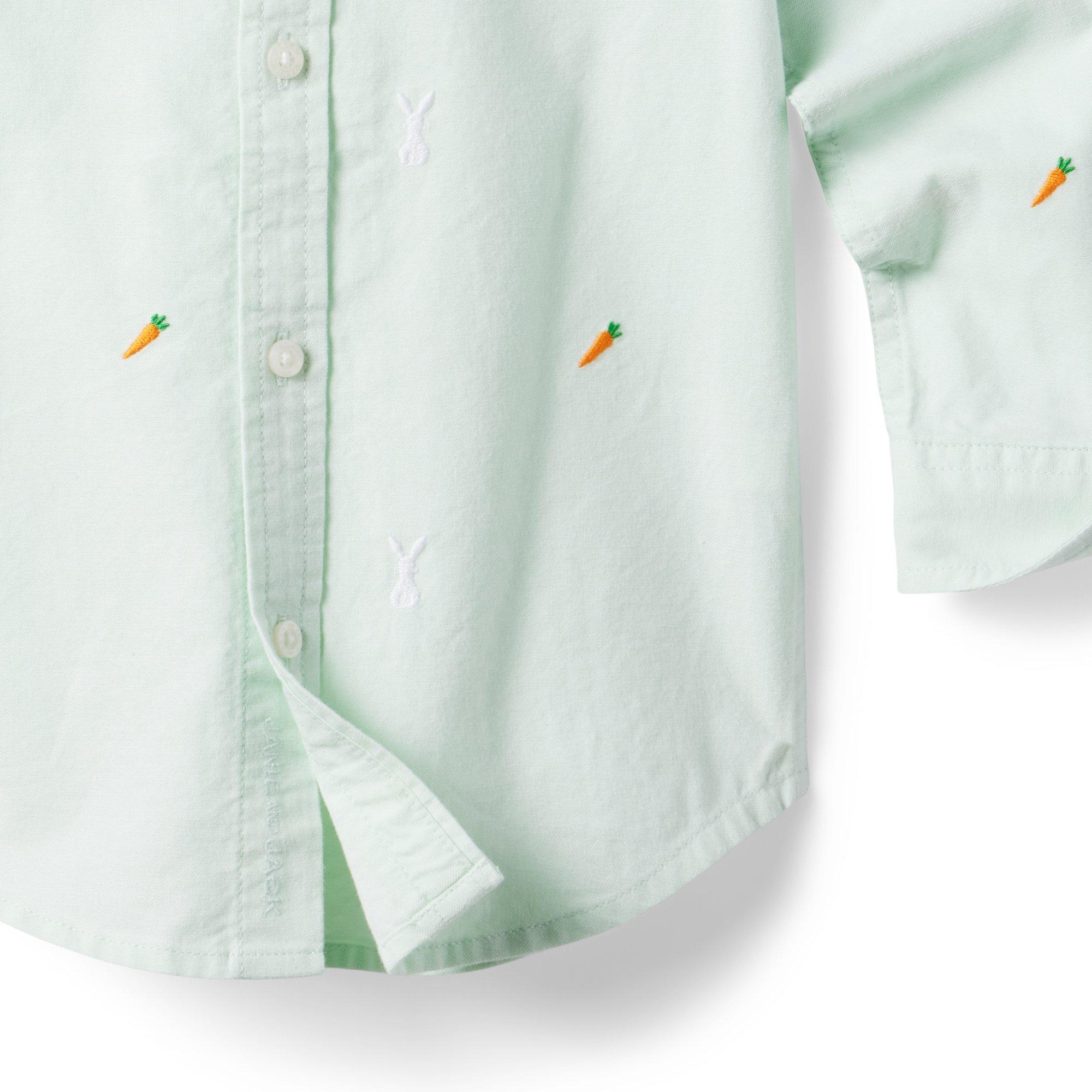 Embroidered Bunny Oxford Shirt image number 4