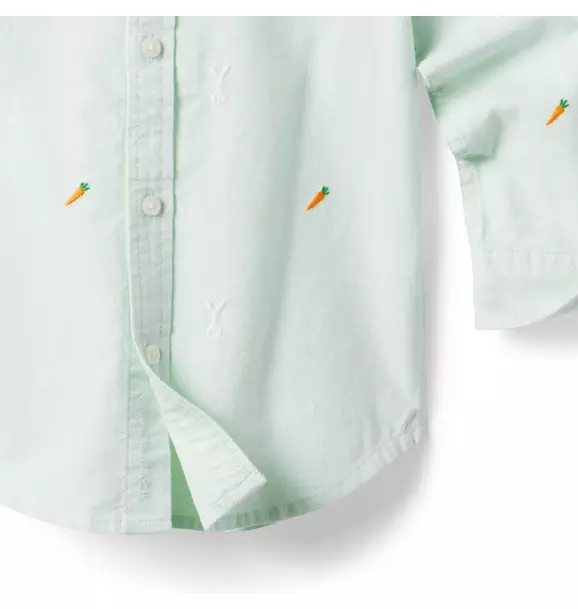 Embroidered Bunny Oxford Shirt image number 4