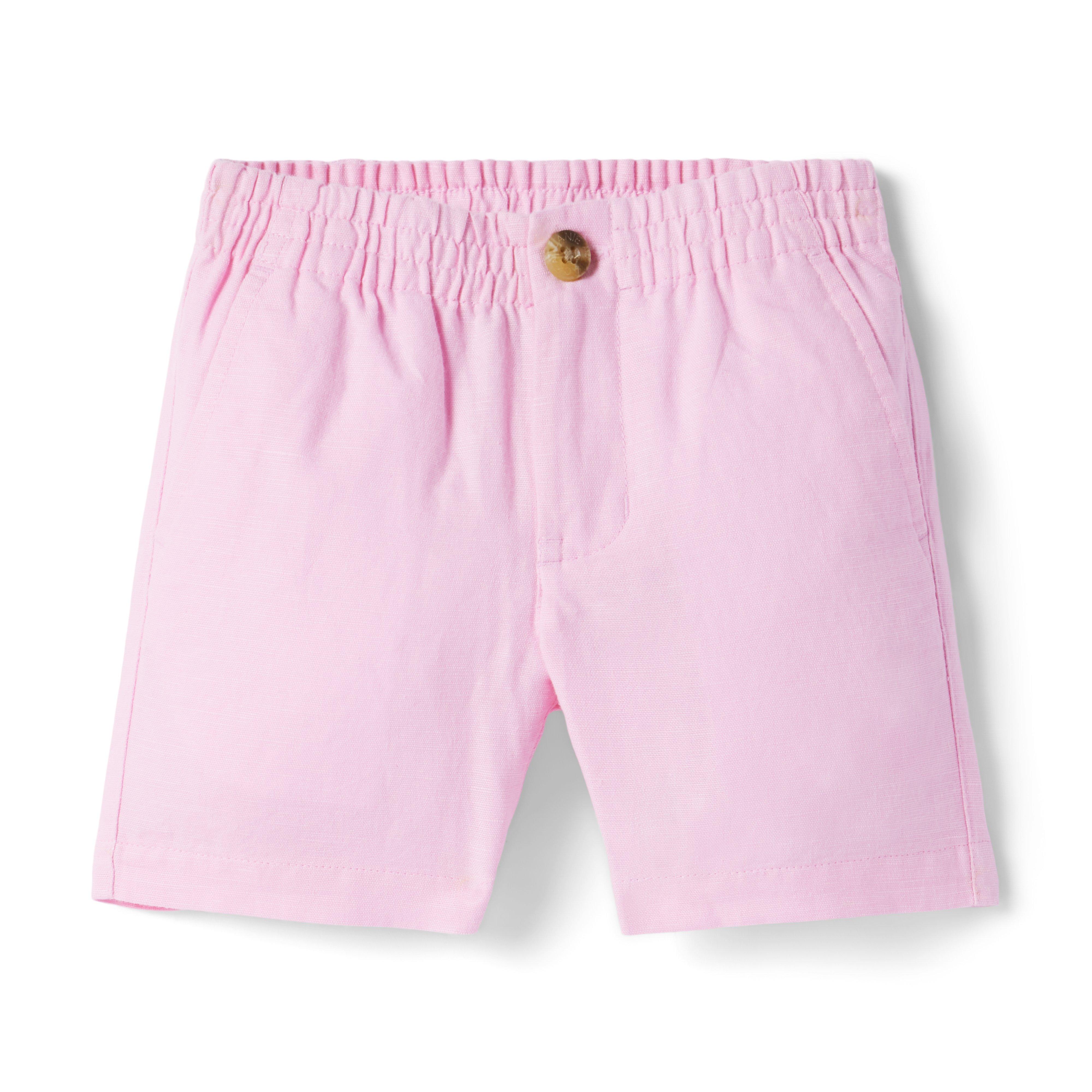 Linen-Cotton Pull-On Short