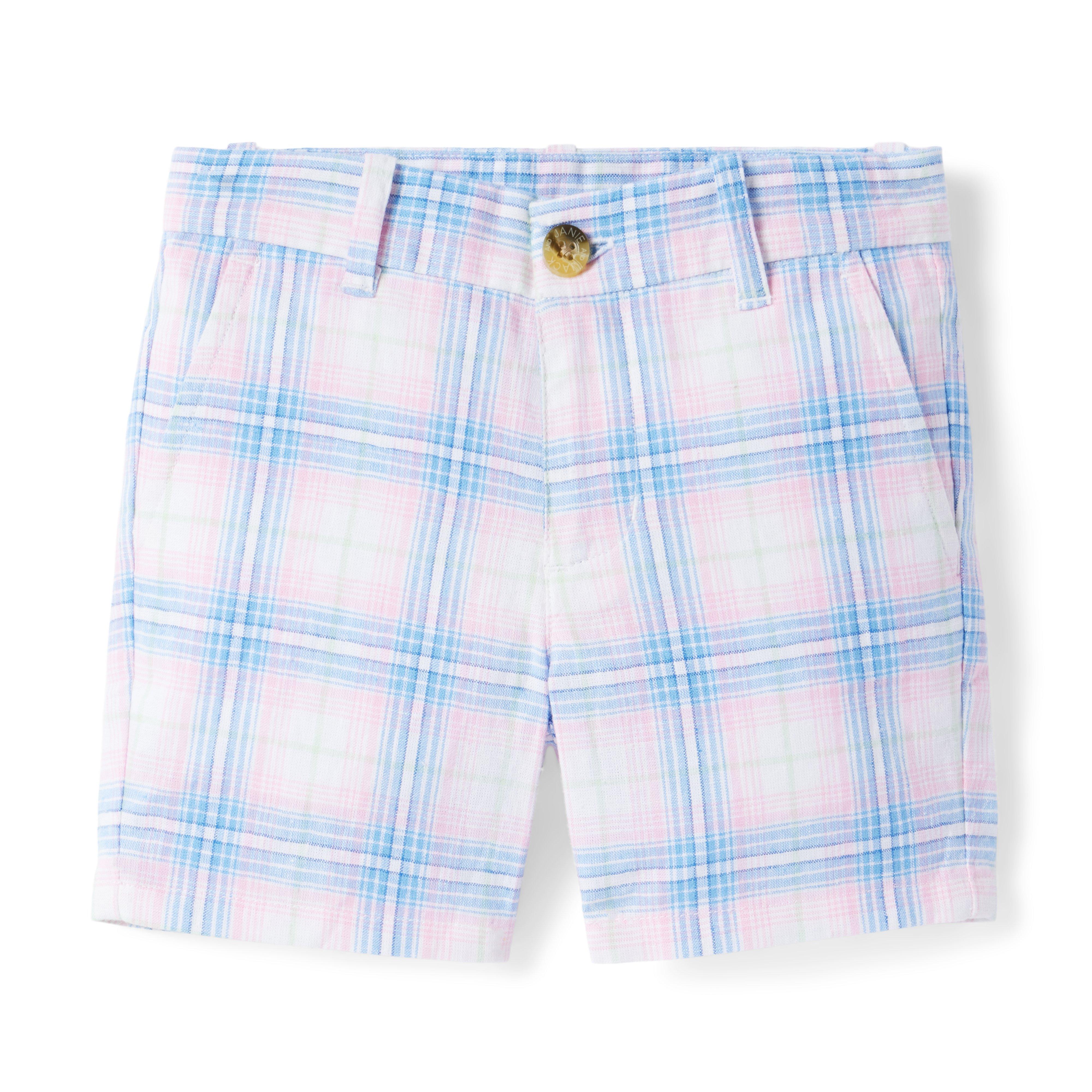 Plaid Linen-Cotton Short image number 0