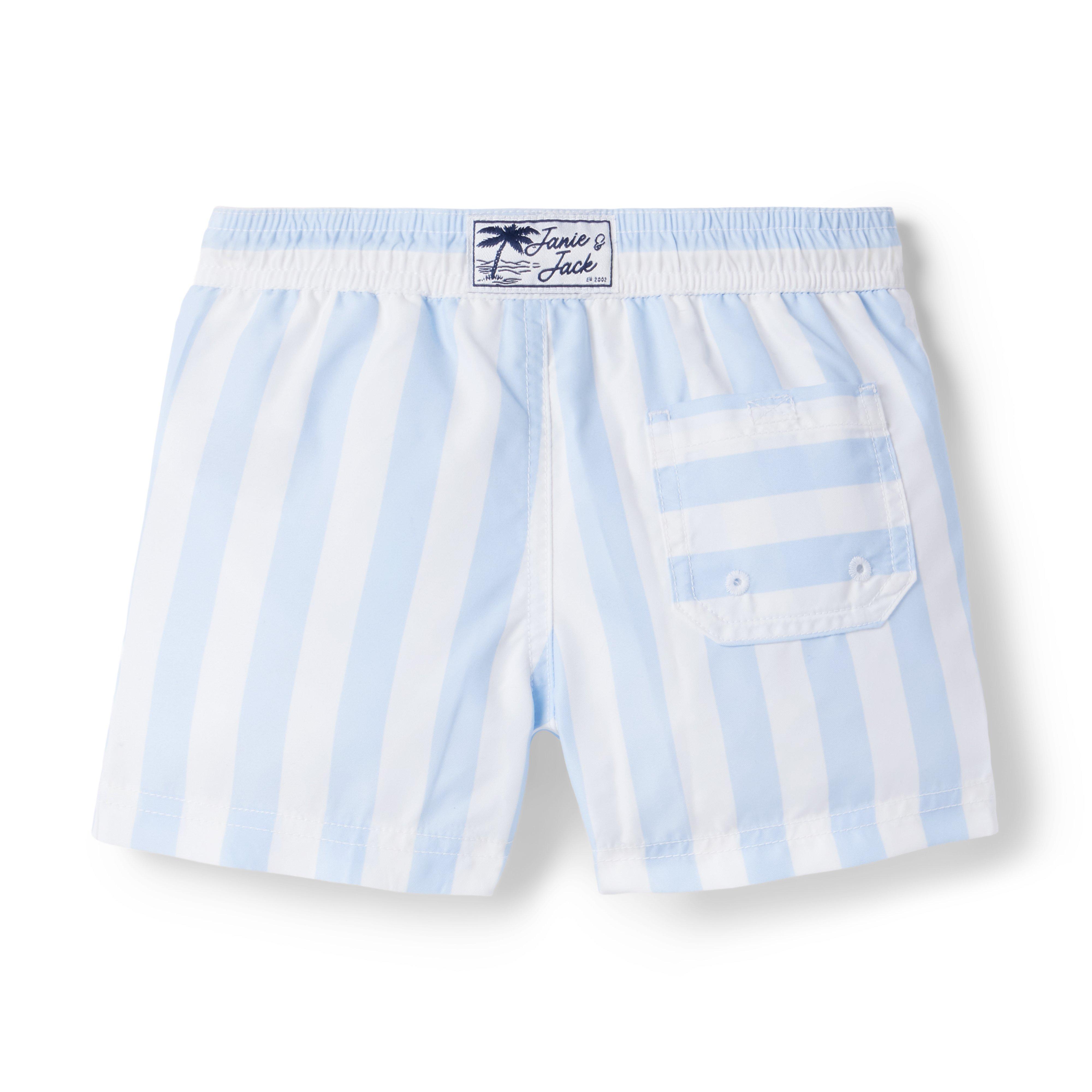 Recycled Striped Swim Trunk image number 1