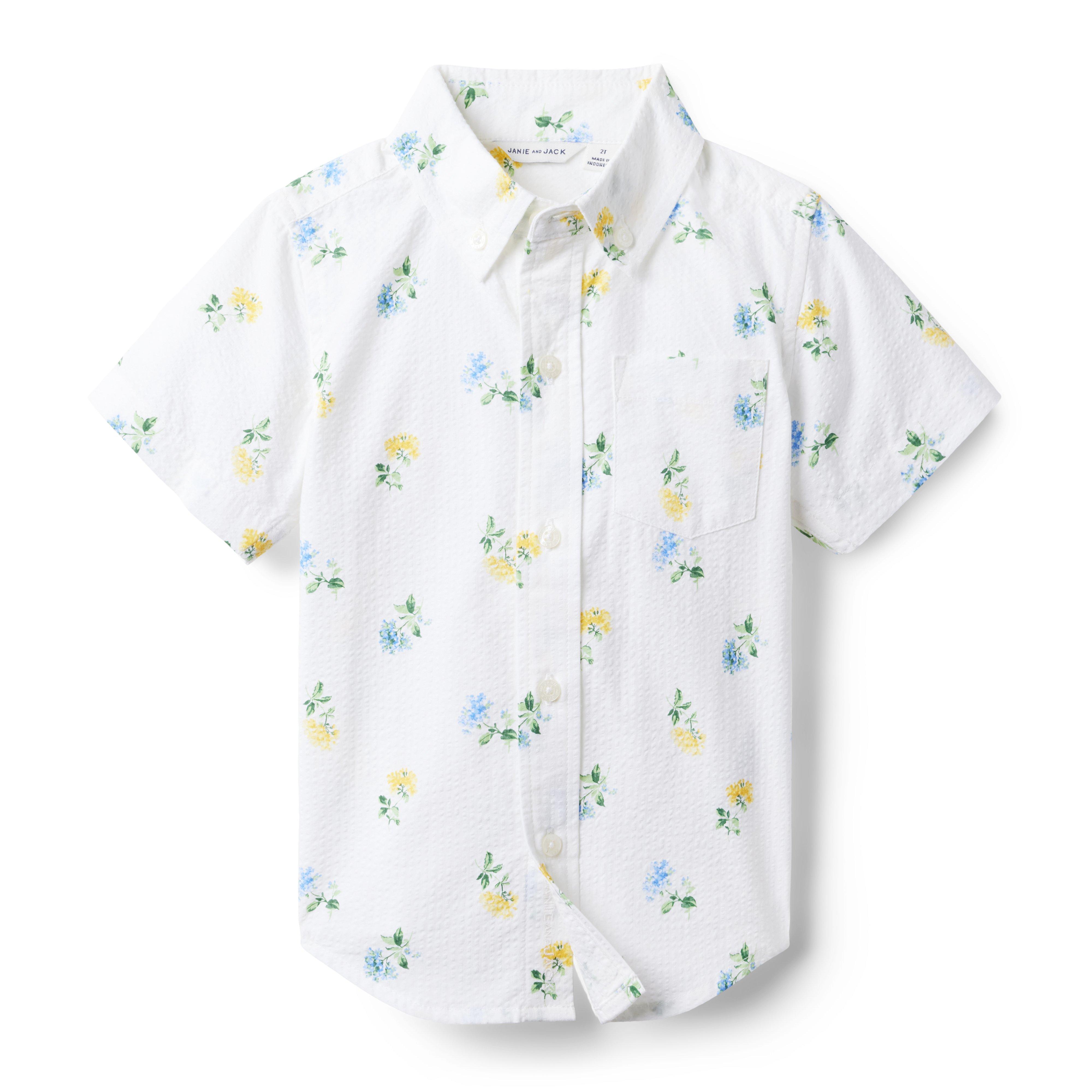 Floral Seersucker Shirt