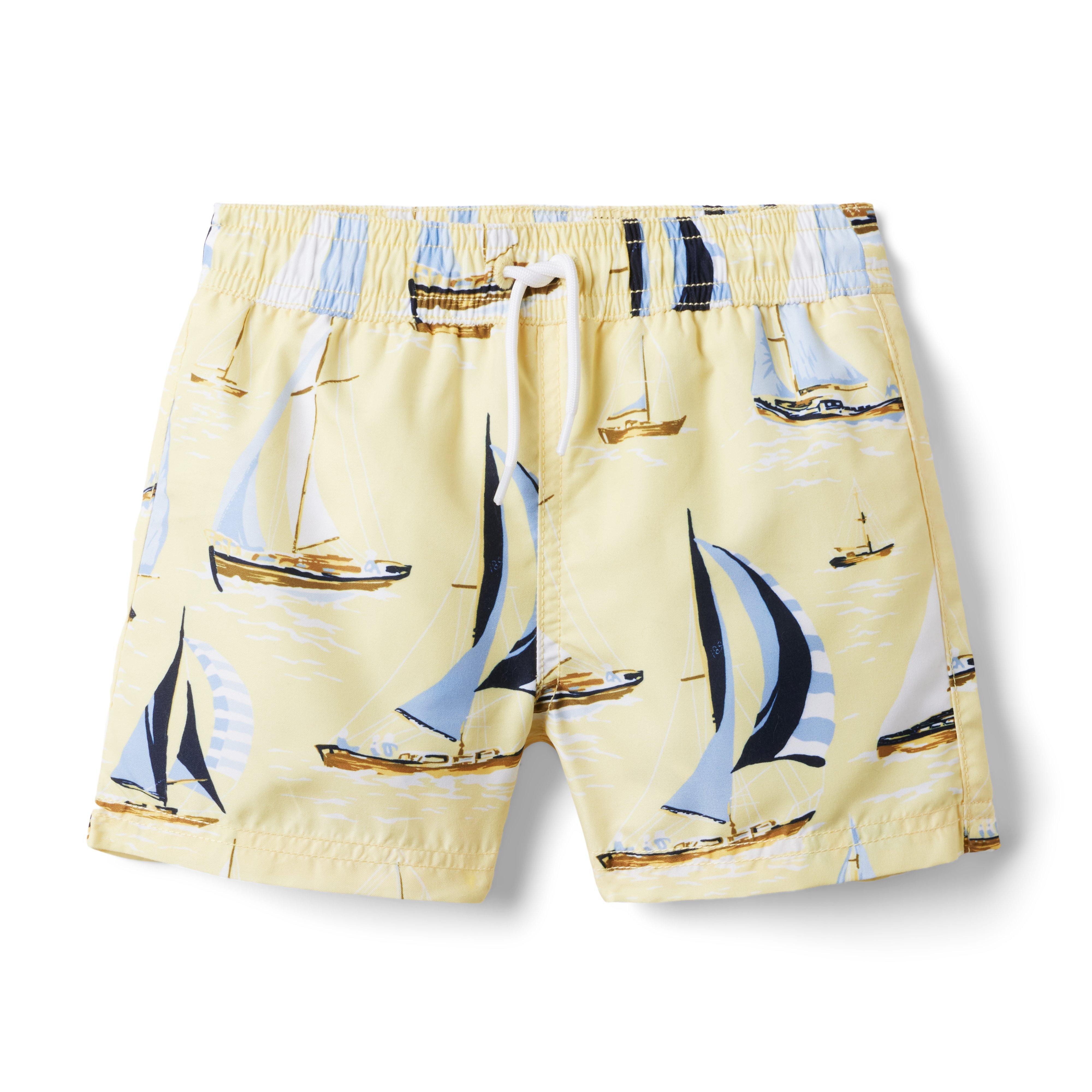 Recycled Sailboat Swim Trunk image number 0