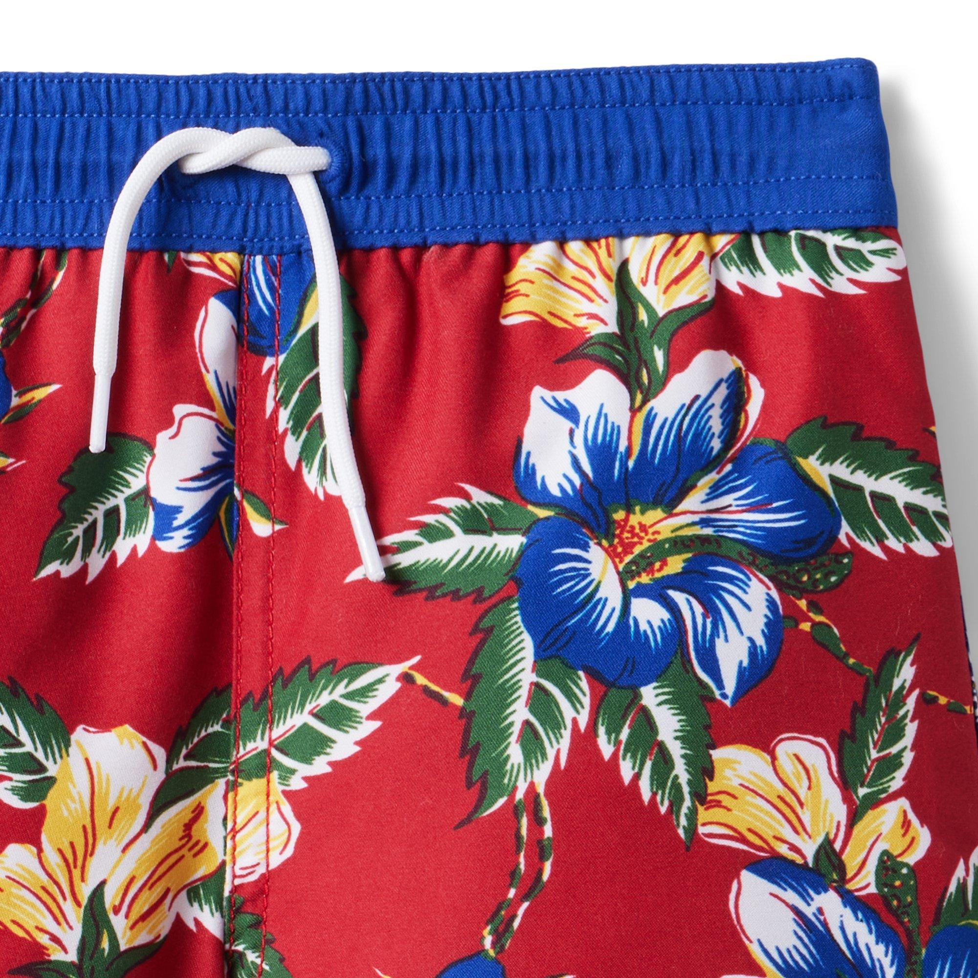 Recycled Hibiscus Swim Trunk image number 2