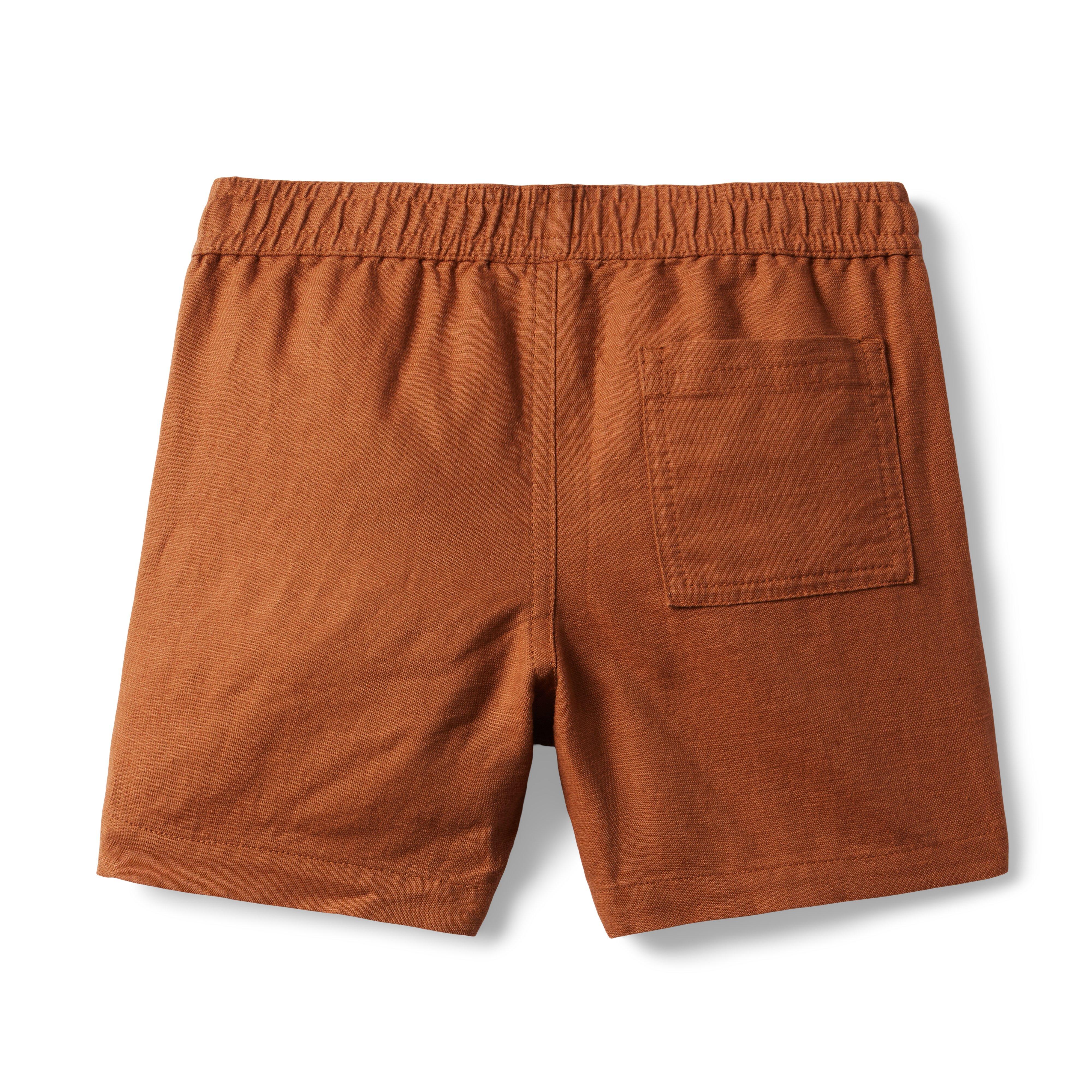 Linen-Cotton Drawstring Pull-On Short image number 2