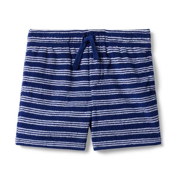 Janie and Jack Striped Terry Pull-On Short