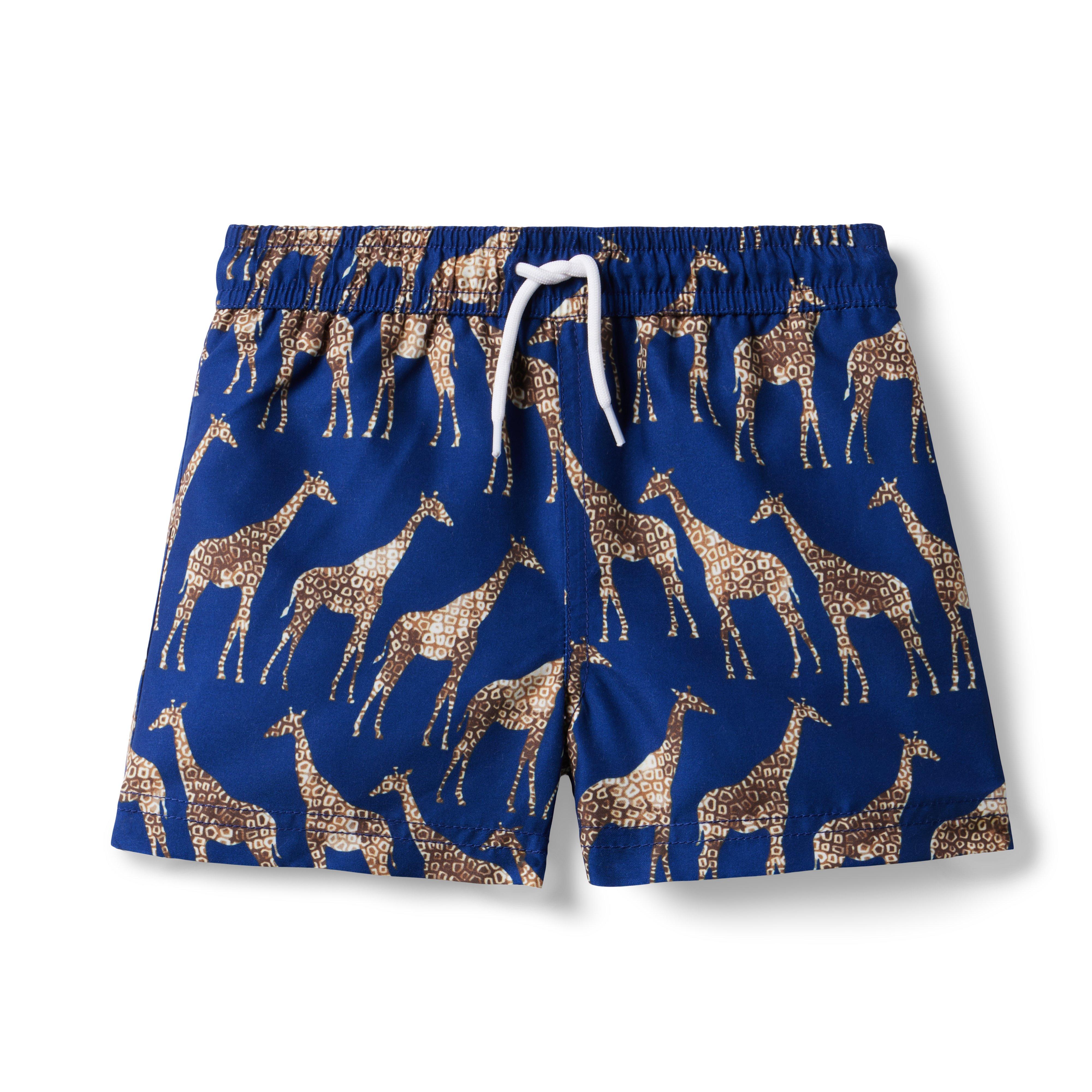 Recycled Giraffe Icon Swim Trunk image number 0