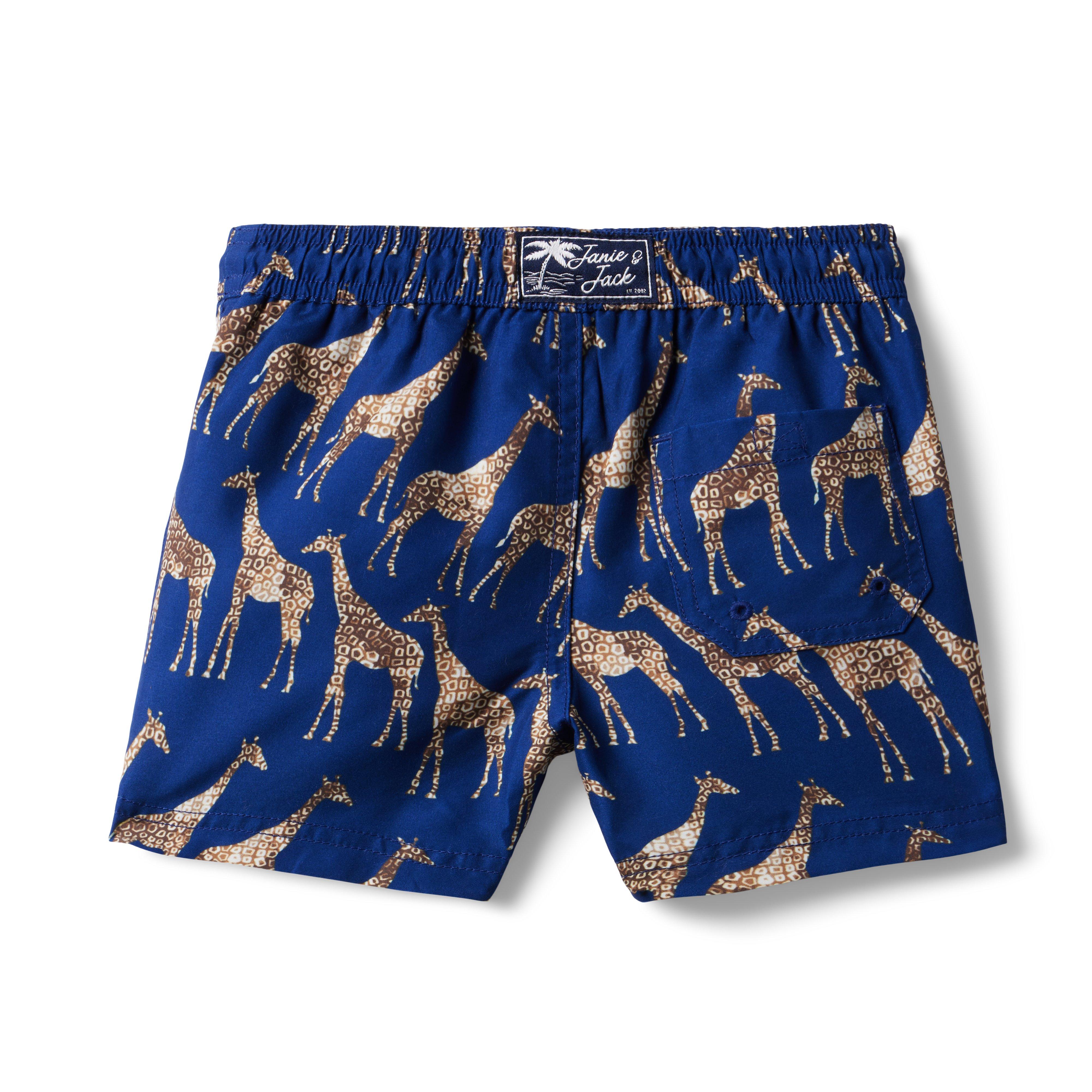 Recycled Giraffe Icon Swim Trunk image number 3