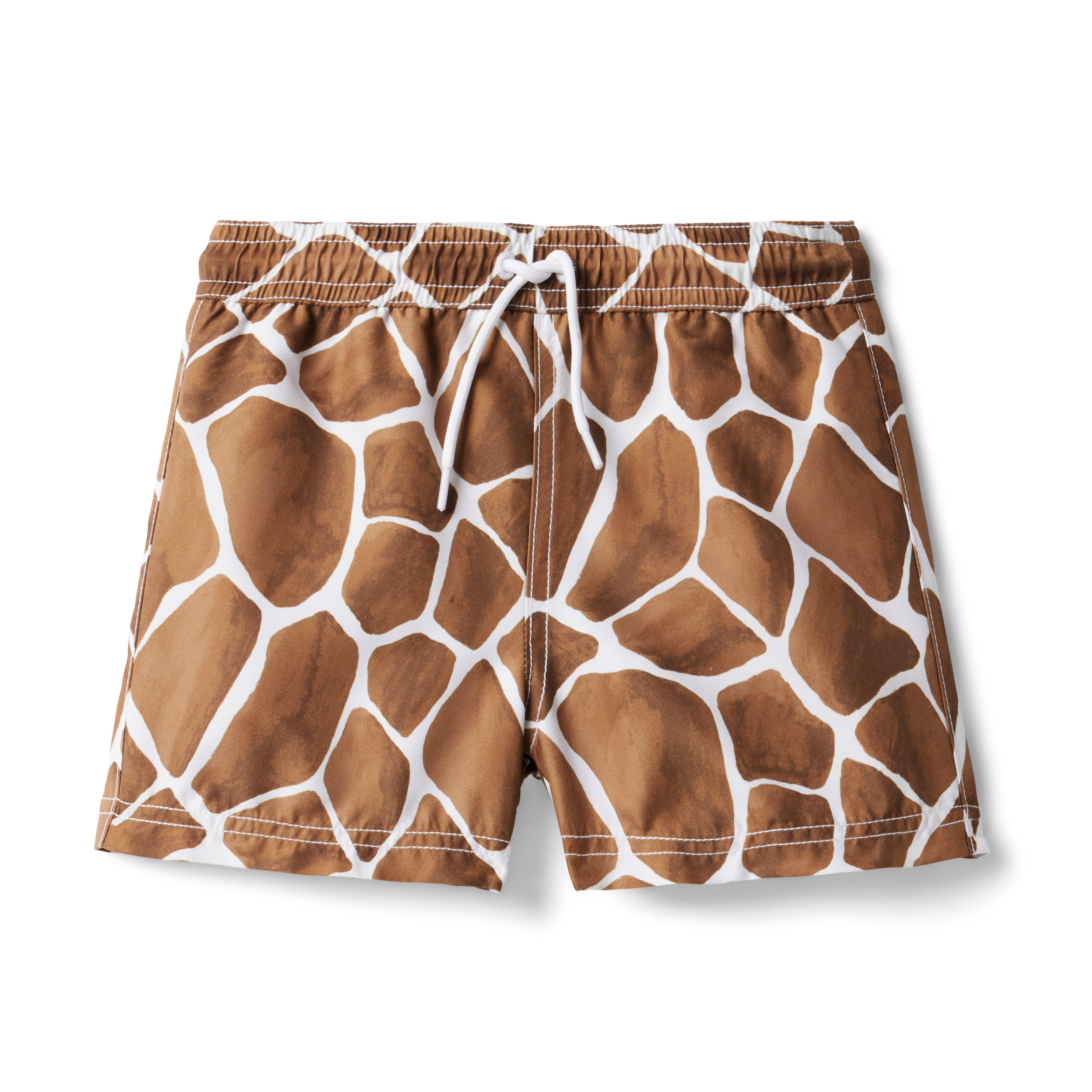 Recycled Giraffe Swim Trunk image number 0