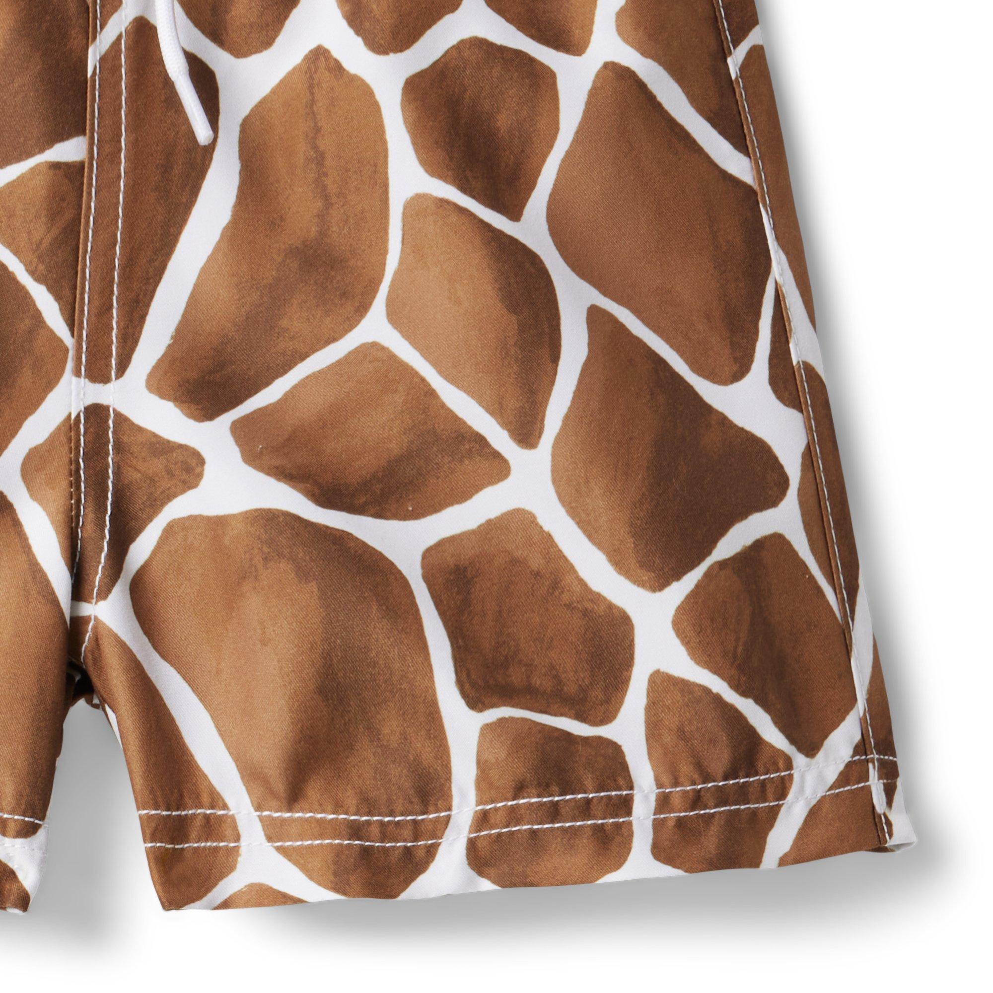 Recycled Giraffe Swim Trunk image number 1