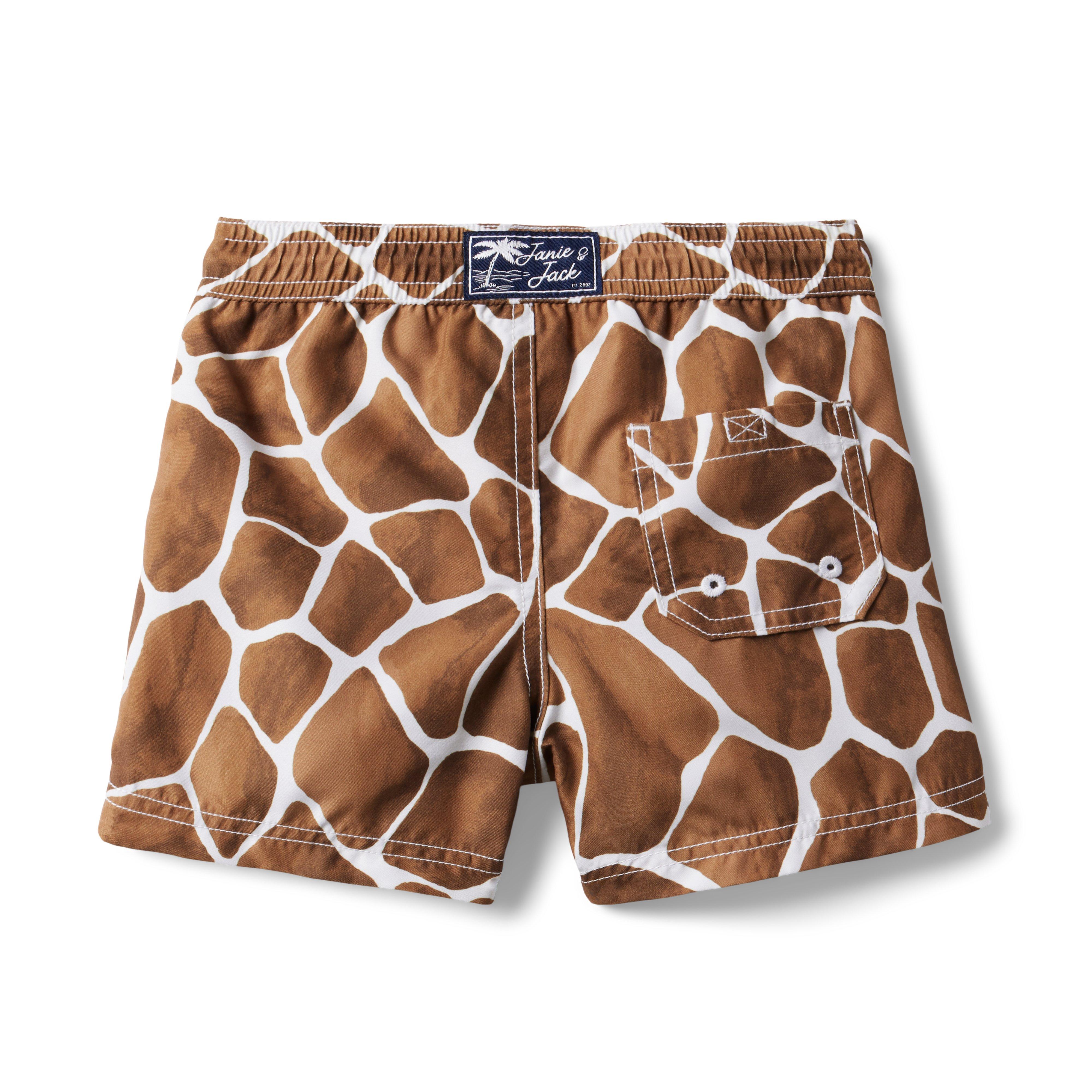 Recycled Giraffe Swim Trunk image number 2