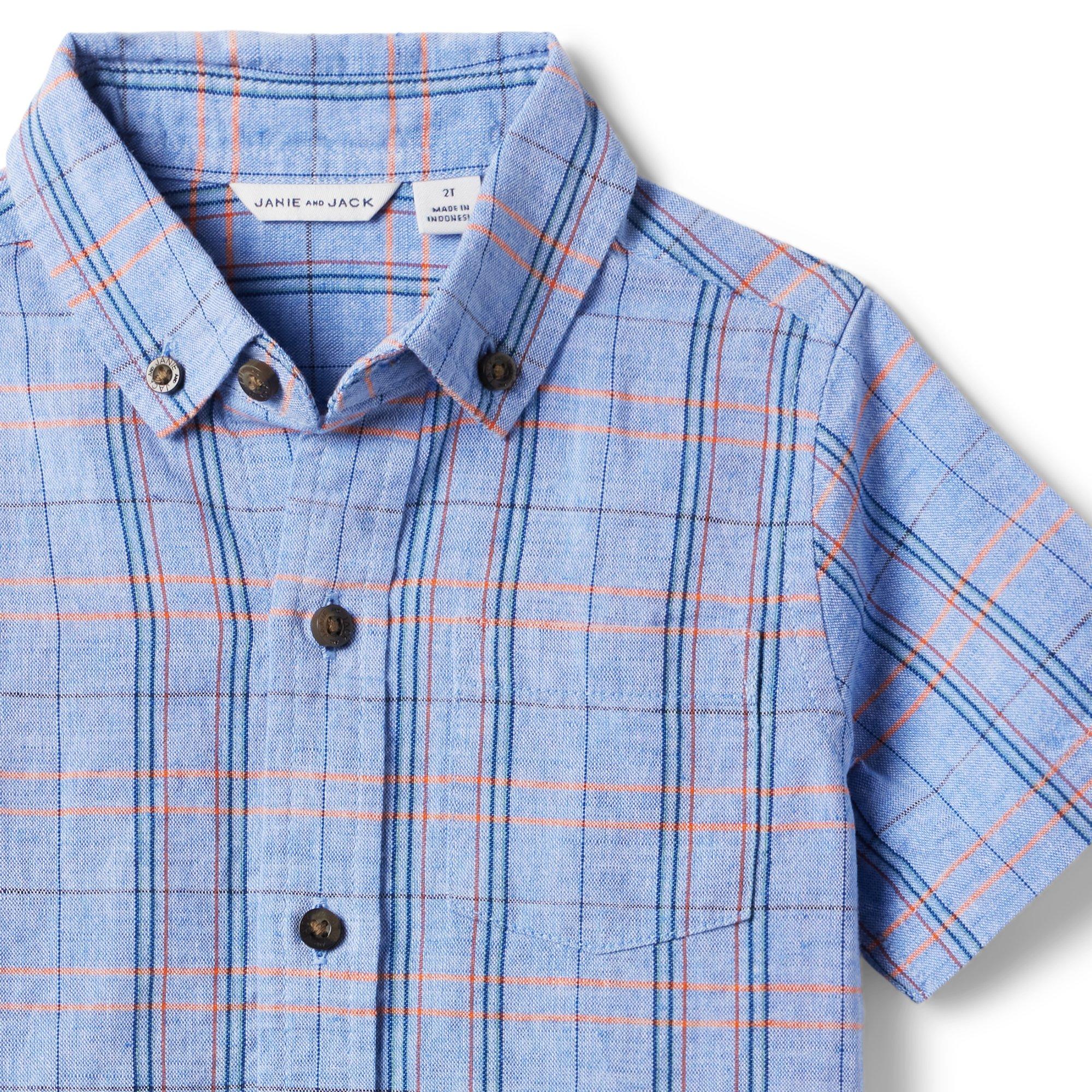 The Plaid Linen-Cotton Shirt image number 1