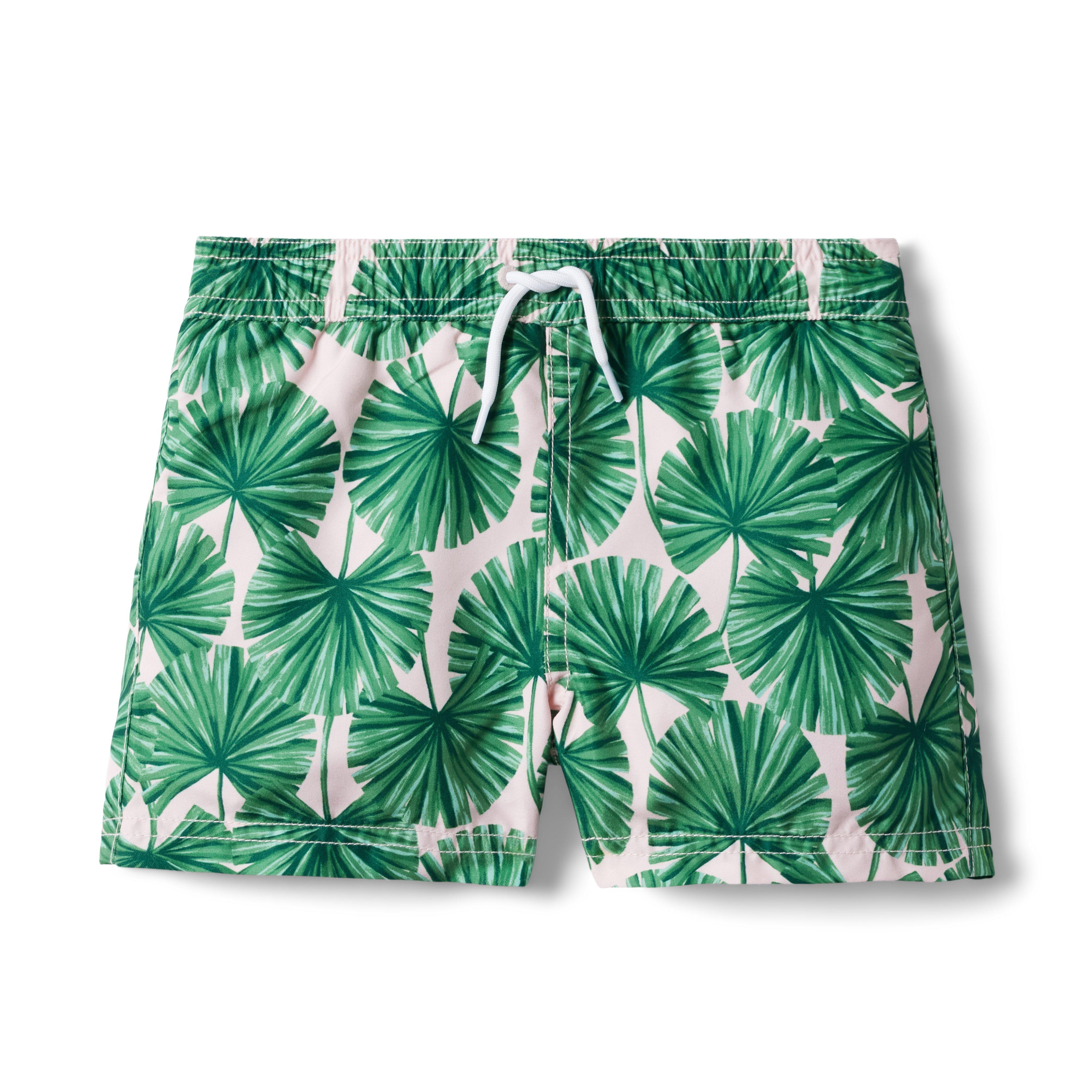 Recycled Palm Swim Trunk