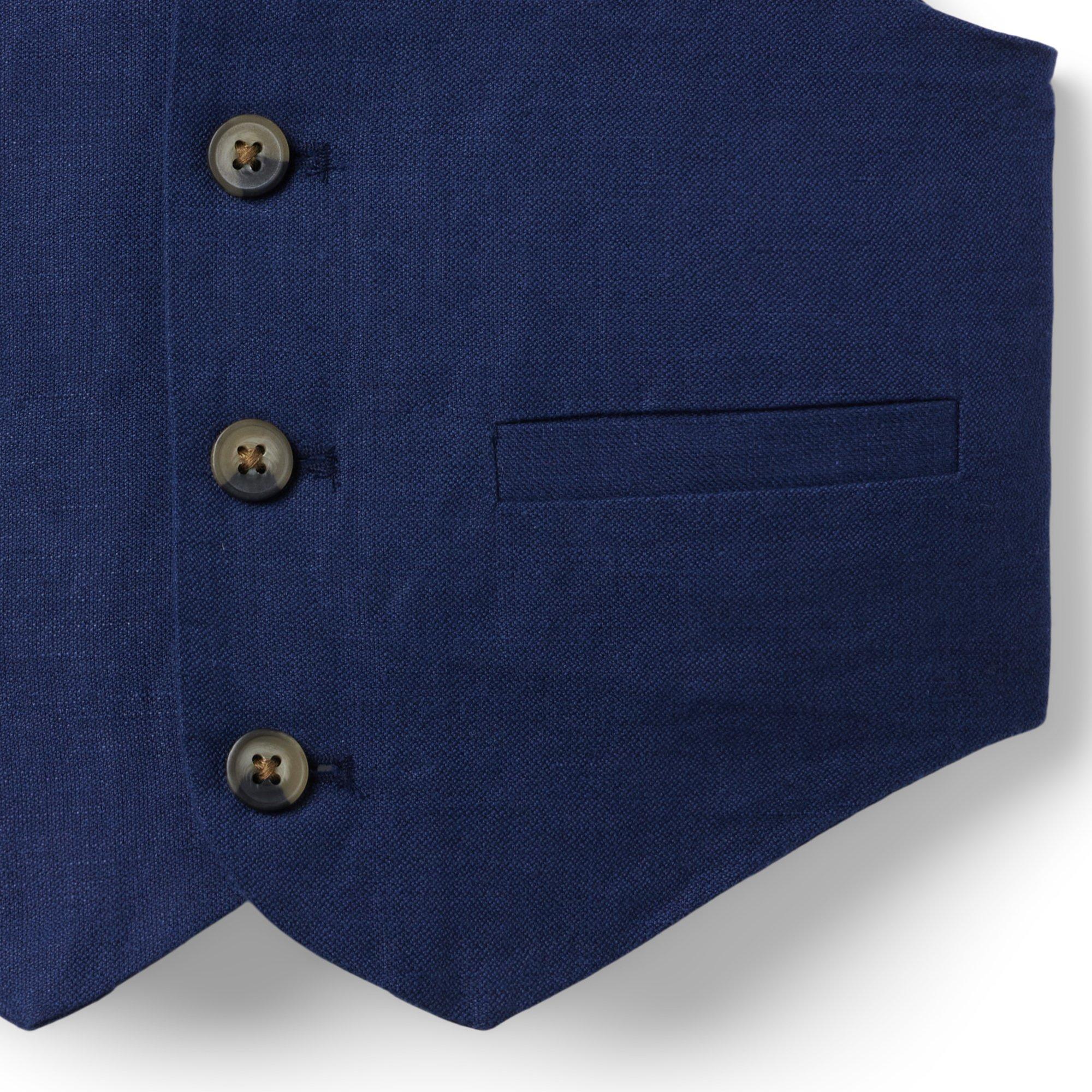 Linen-Cotton Suit Vest image number 2