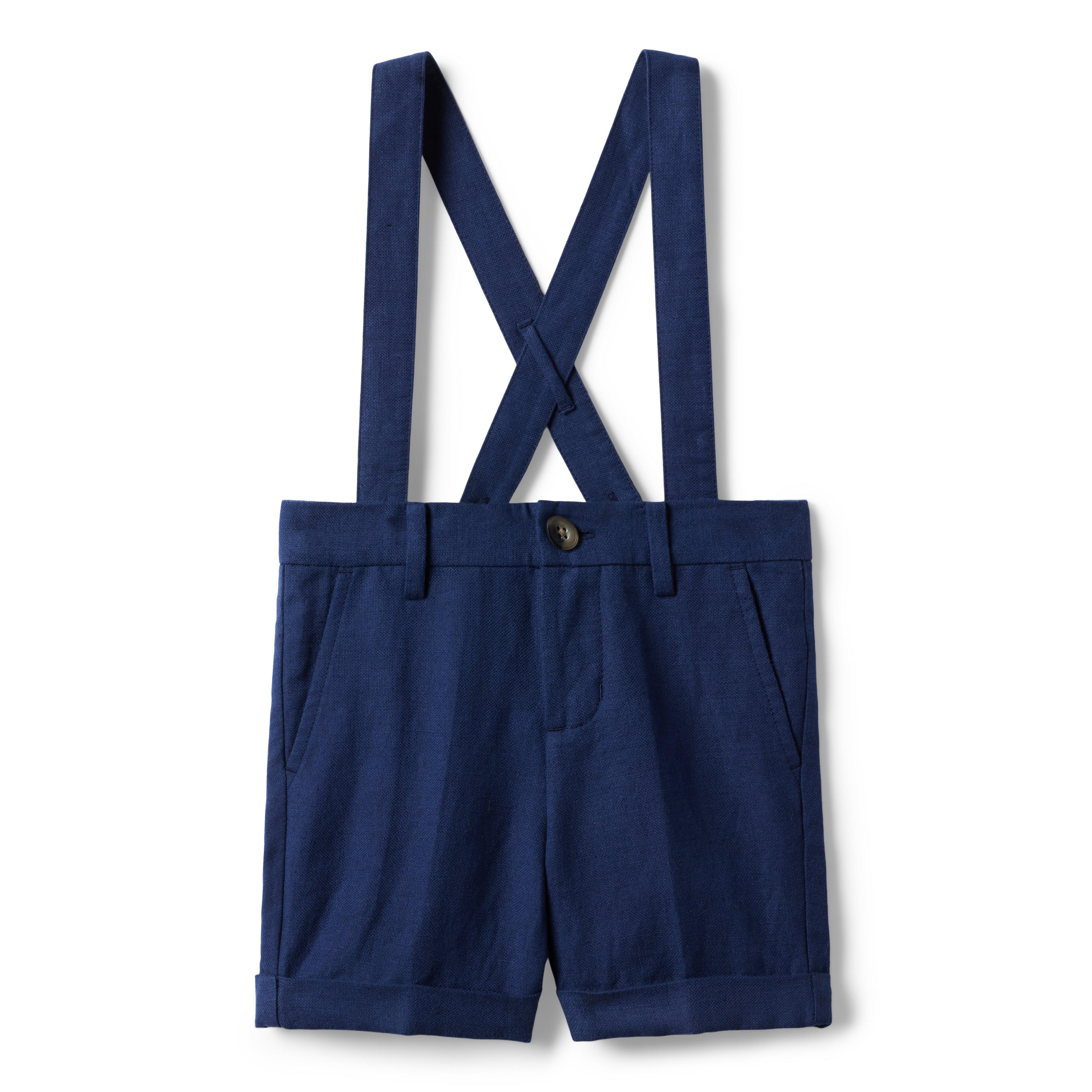 Linen-Cotton Suspender Short image number 0