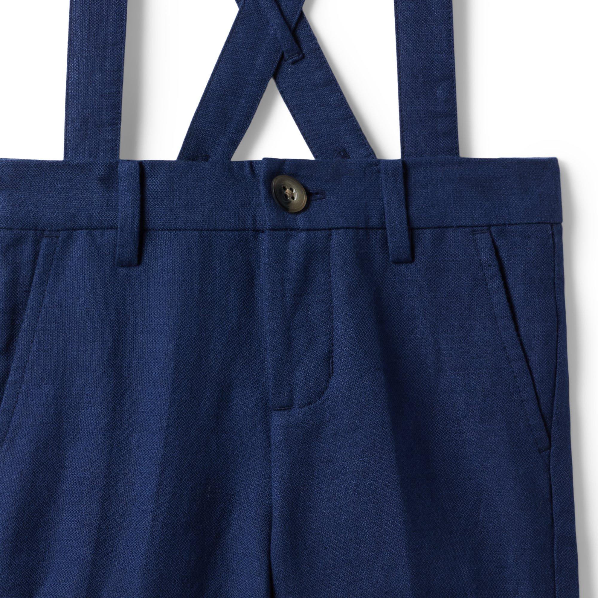 Linen-Cotton Suspender Short image number 3