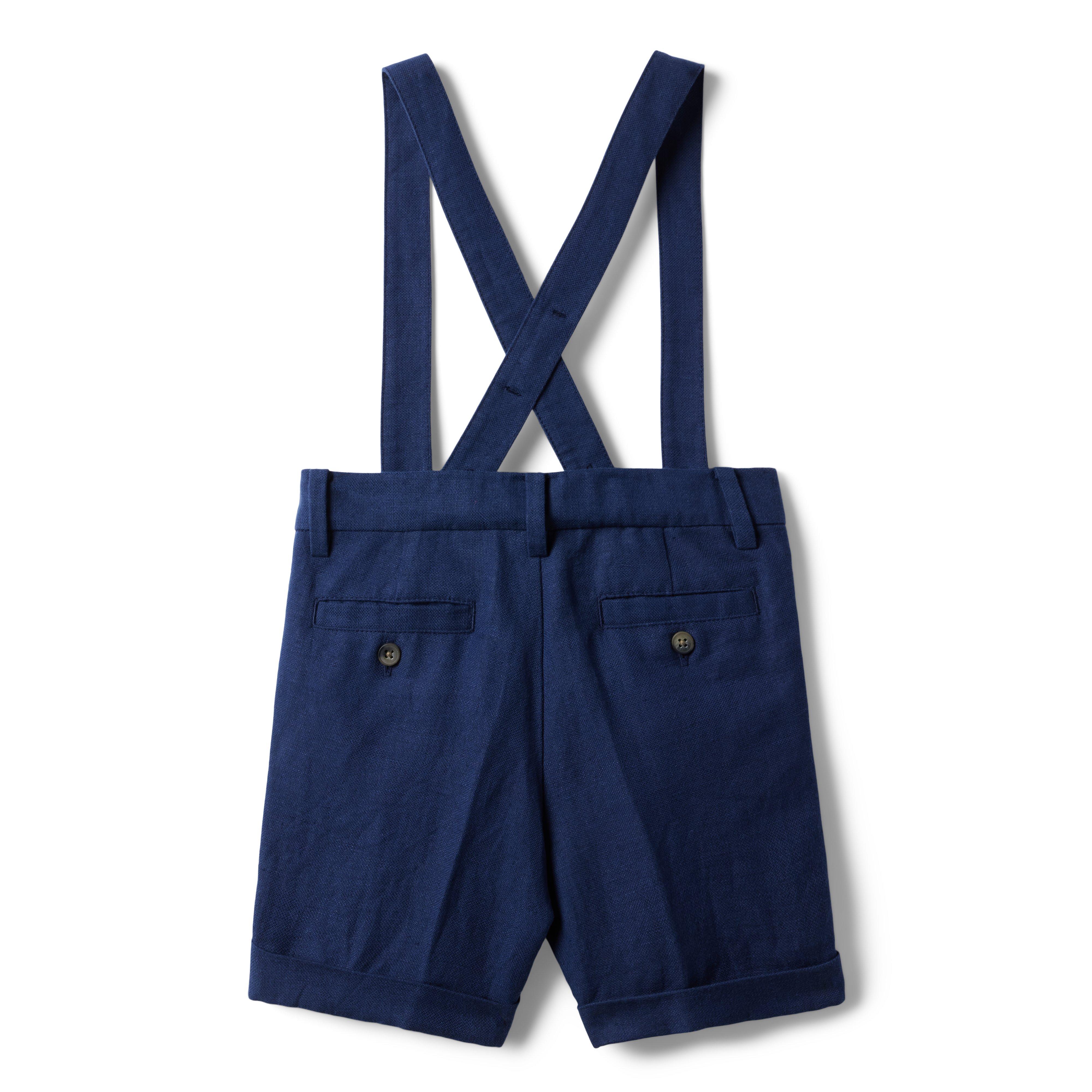 Linen-Cotton Suspender Short image number 1