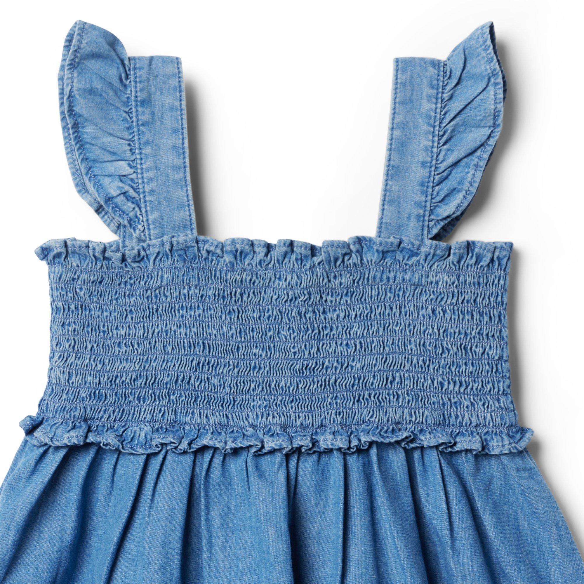 The Emily Chambray Smocked Sundress image number 2